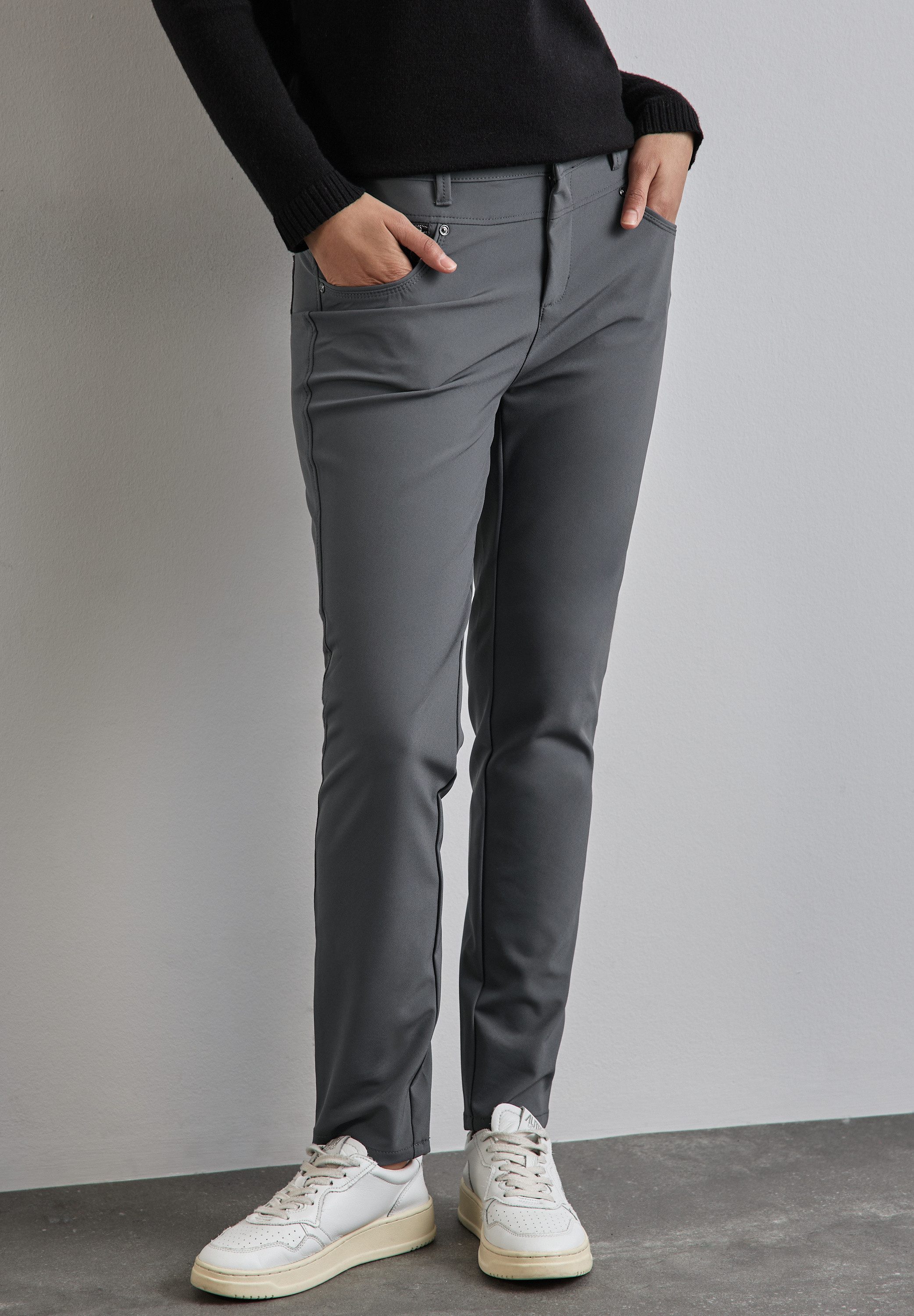 STREET ONE Röhrenhose, Middle Waist günstig online kaufen