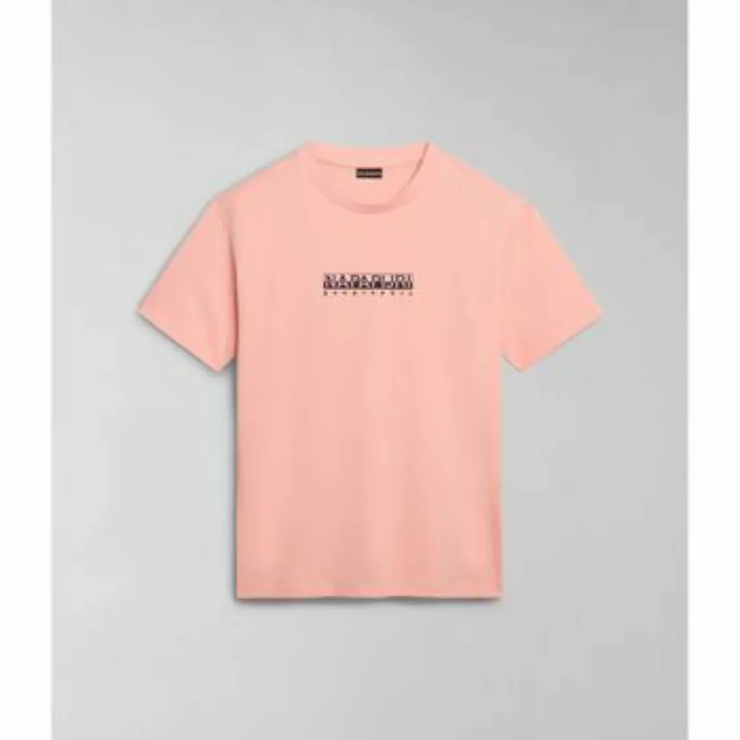 Napapijri  T-Shirts & Poloshirts S-BOX SS4 NP0A4H8S-P1I PINK SALMON günstig online kaufen