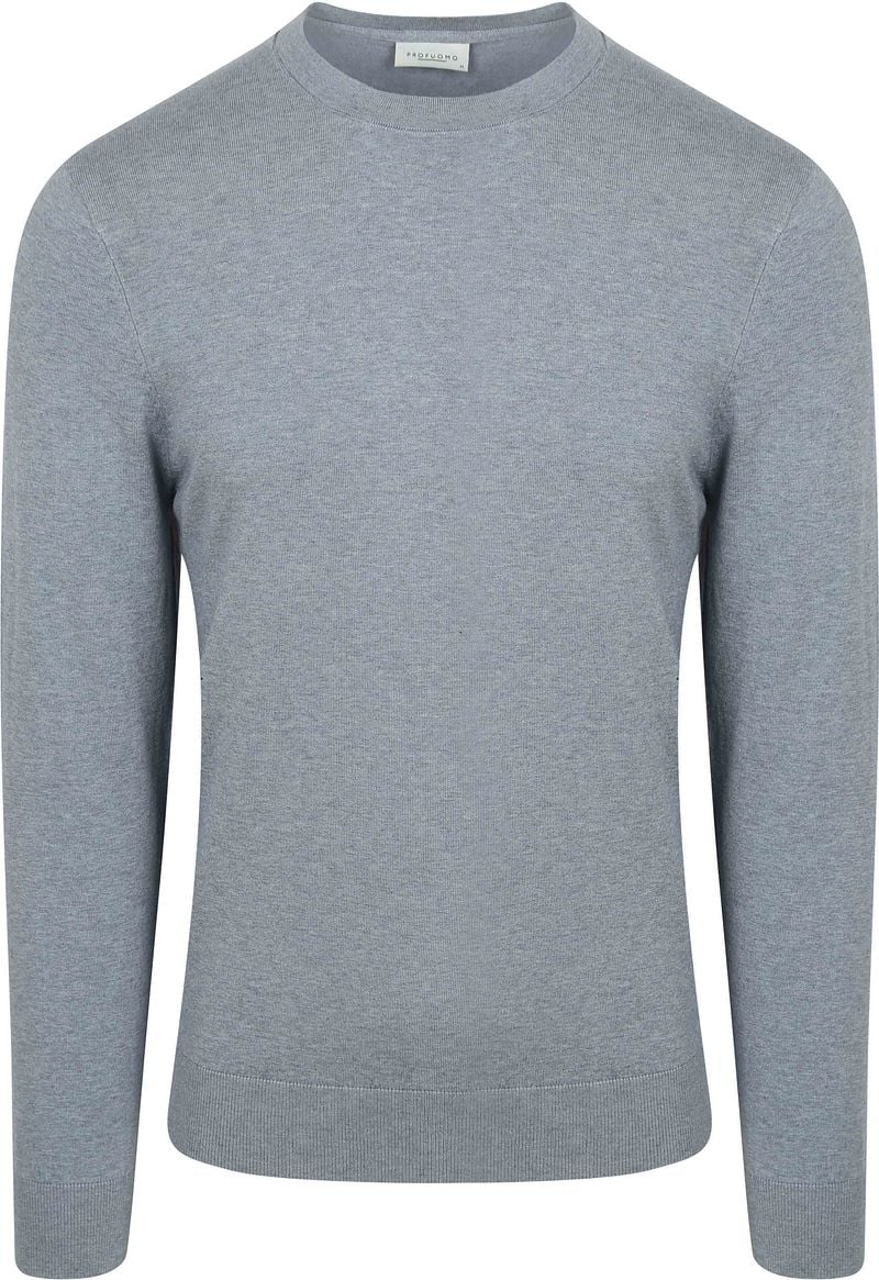 Profuomo Pullover Luxury Basic Blau - Größe L günstig online kaufen