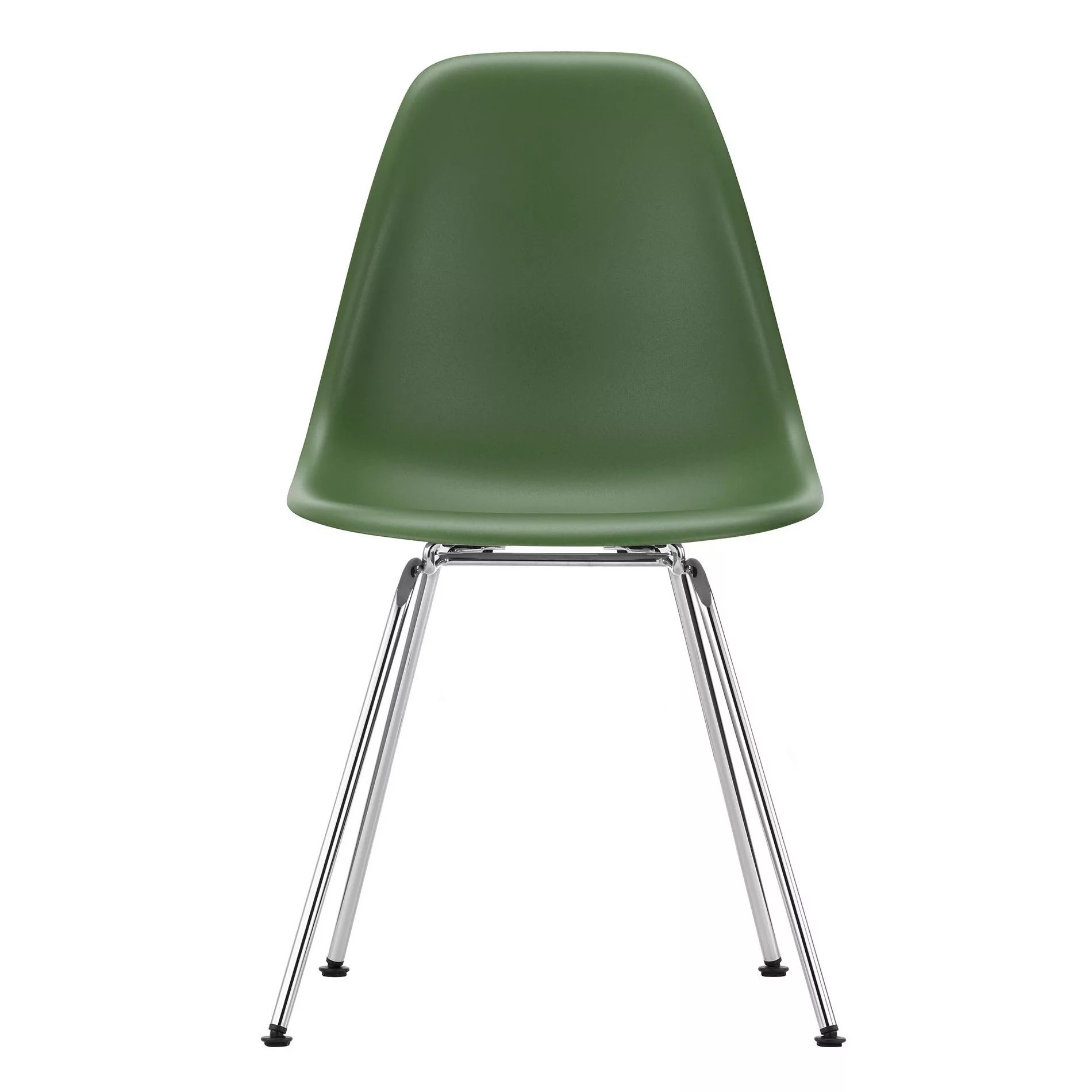 Vitra - Eames Plastic Side Chair DSX Gestell verchromt - forest/Sitzschale günstig online kaufen