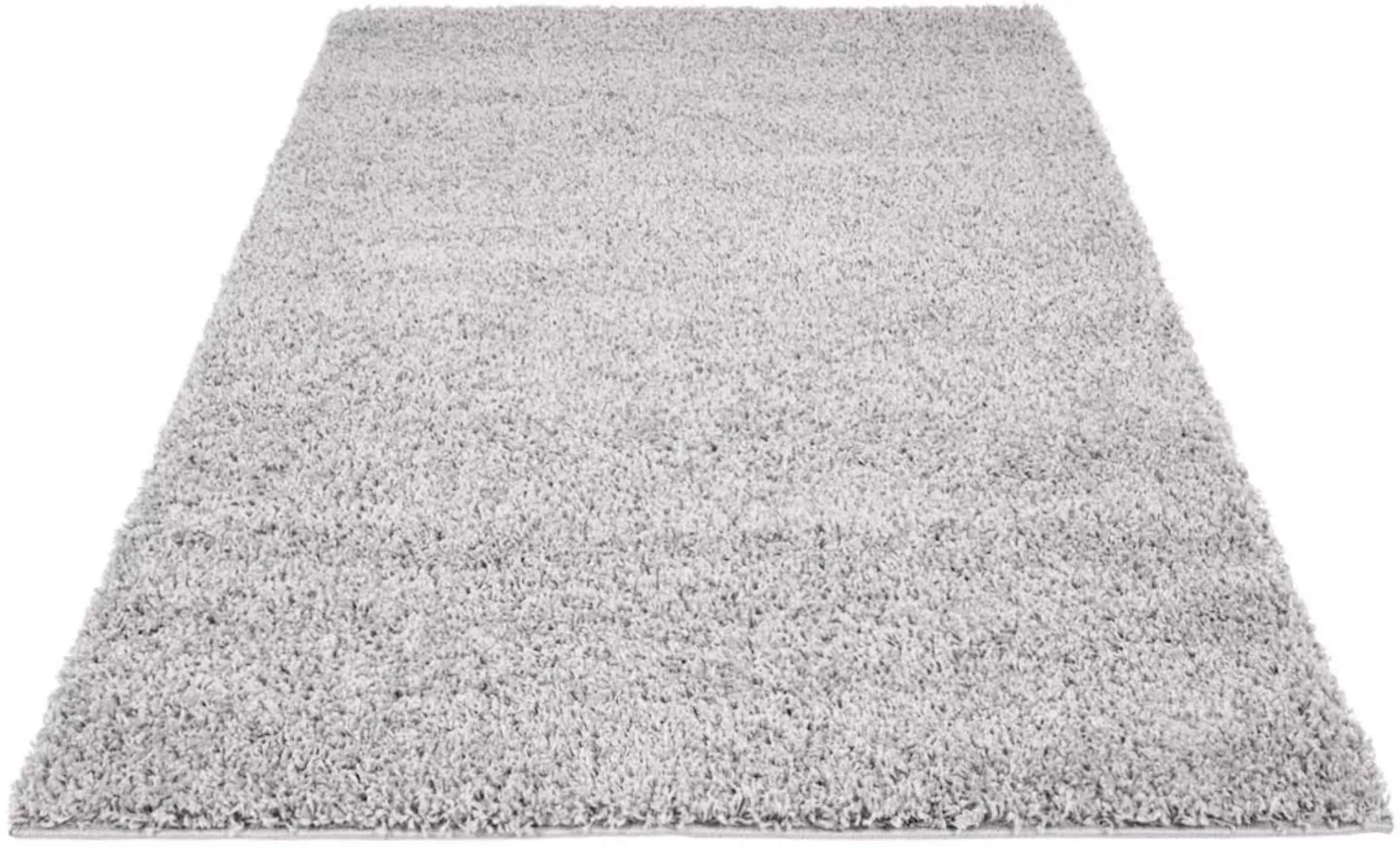 Carpet City Hochflor-Teppich »Shaggi uni 500«, rechteckig, Shaggy-Teppich, günstig online kaufen