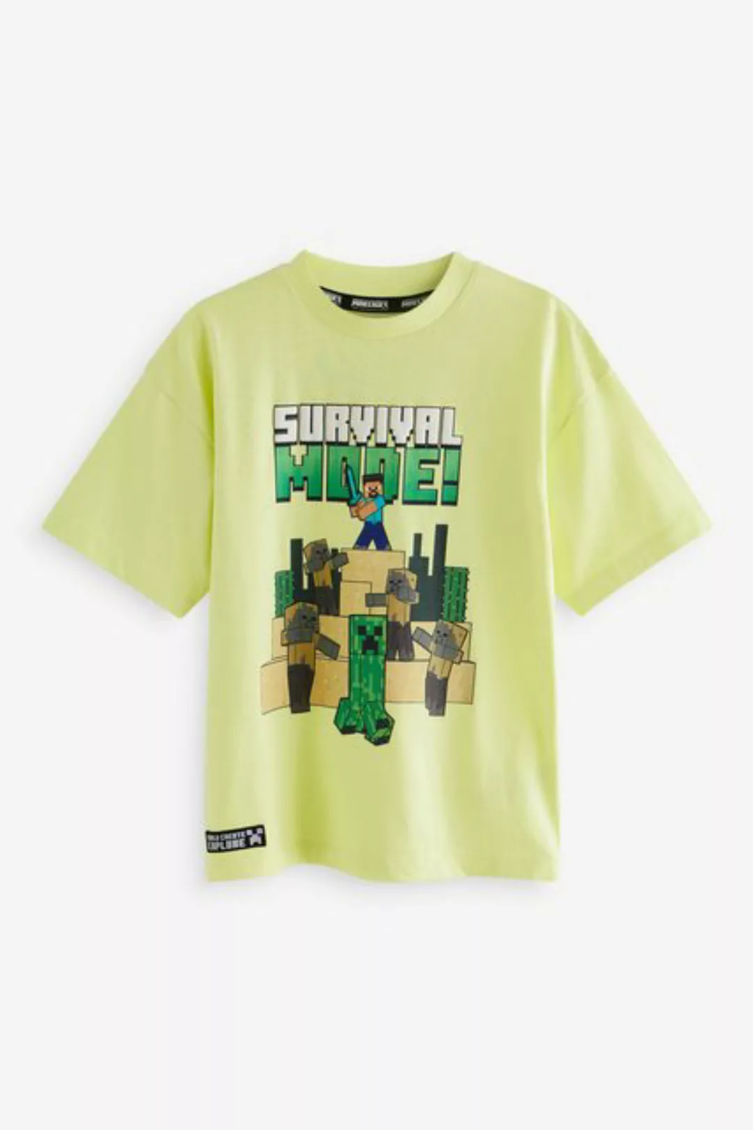 Next T-Shirt Lizenziertes T-Shirt, Minecraft (1-tlg) günstig online kaufen