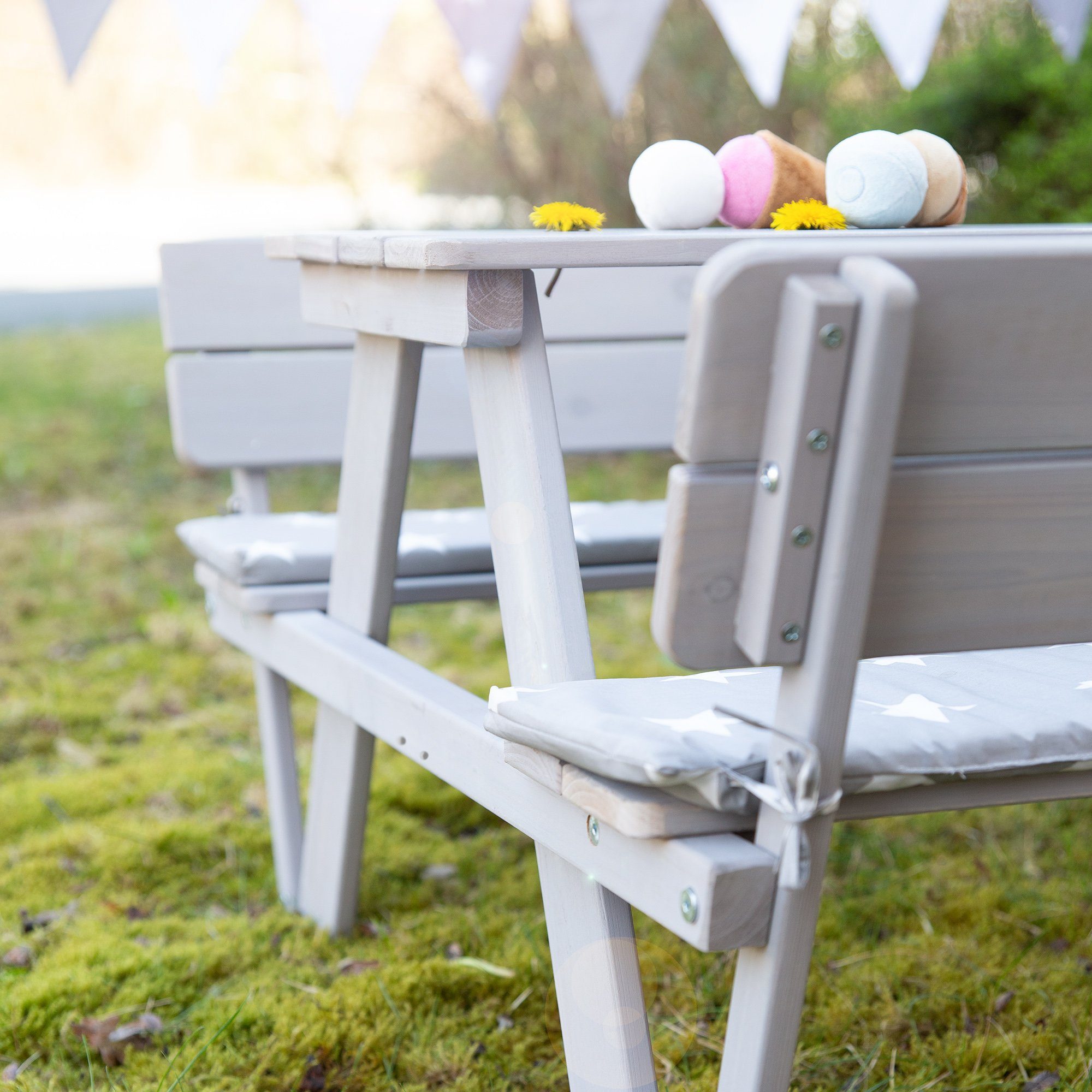 roba® Garten-Kindersitzgruppe Outdoor+, mit 2 Bänken, günstig online kaufen