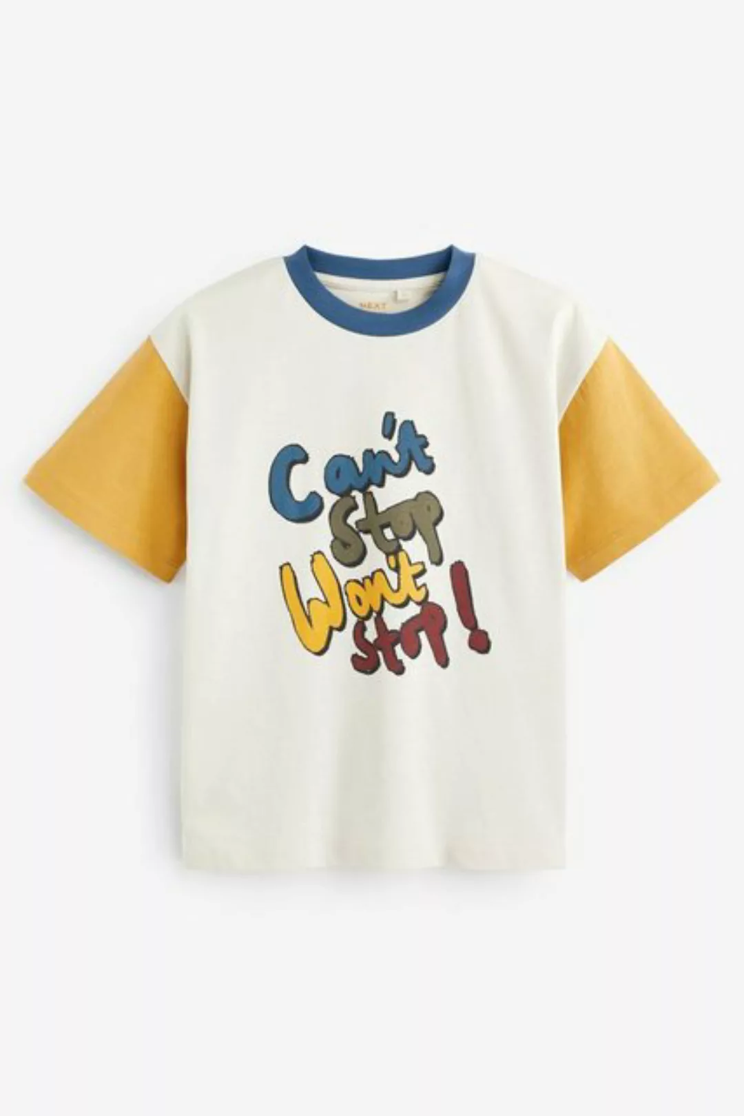 Next T-Shirt Legeres Oersize-T-Shirt in Blockfarben (1-tlg) günstig online kaufen