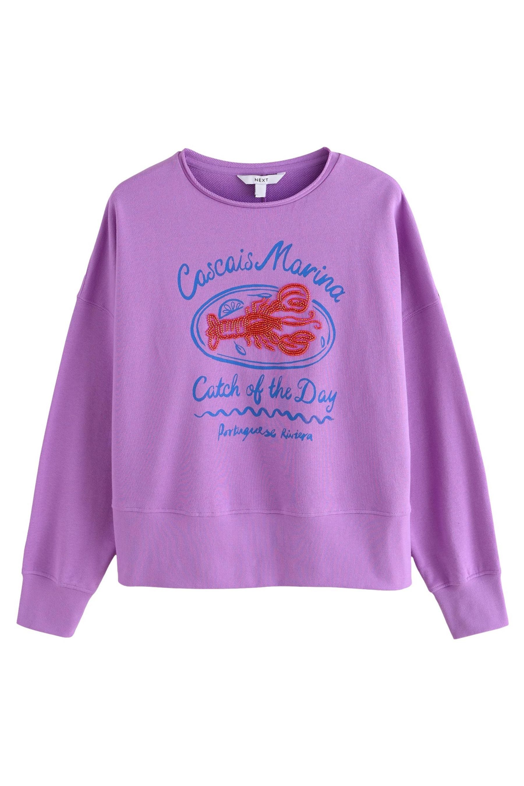 Next Sweater Langärmeliges Sweat-Top aus Baumwolle, günstig online kaufen