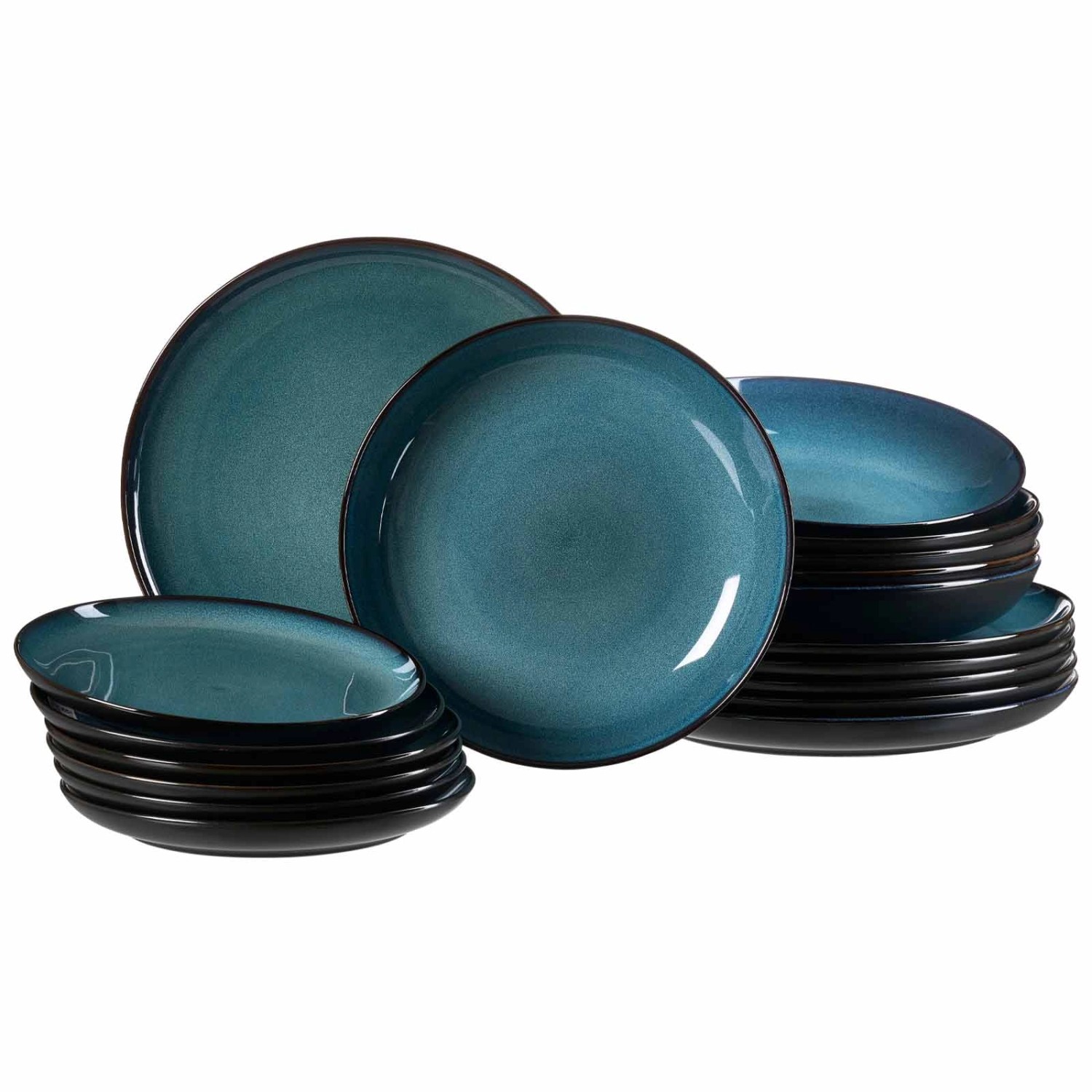 Ritzenhoff & Breker Tafelservice »Bali«, (Set, 18 tlg.), Reaktivglasur, jed günstig online kaufen