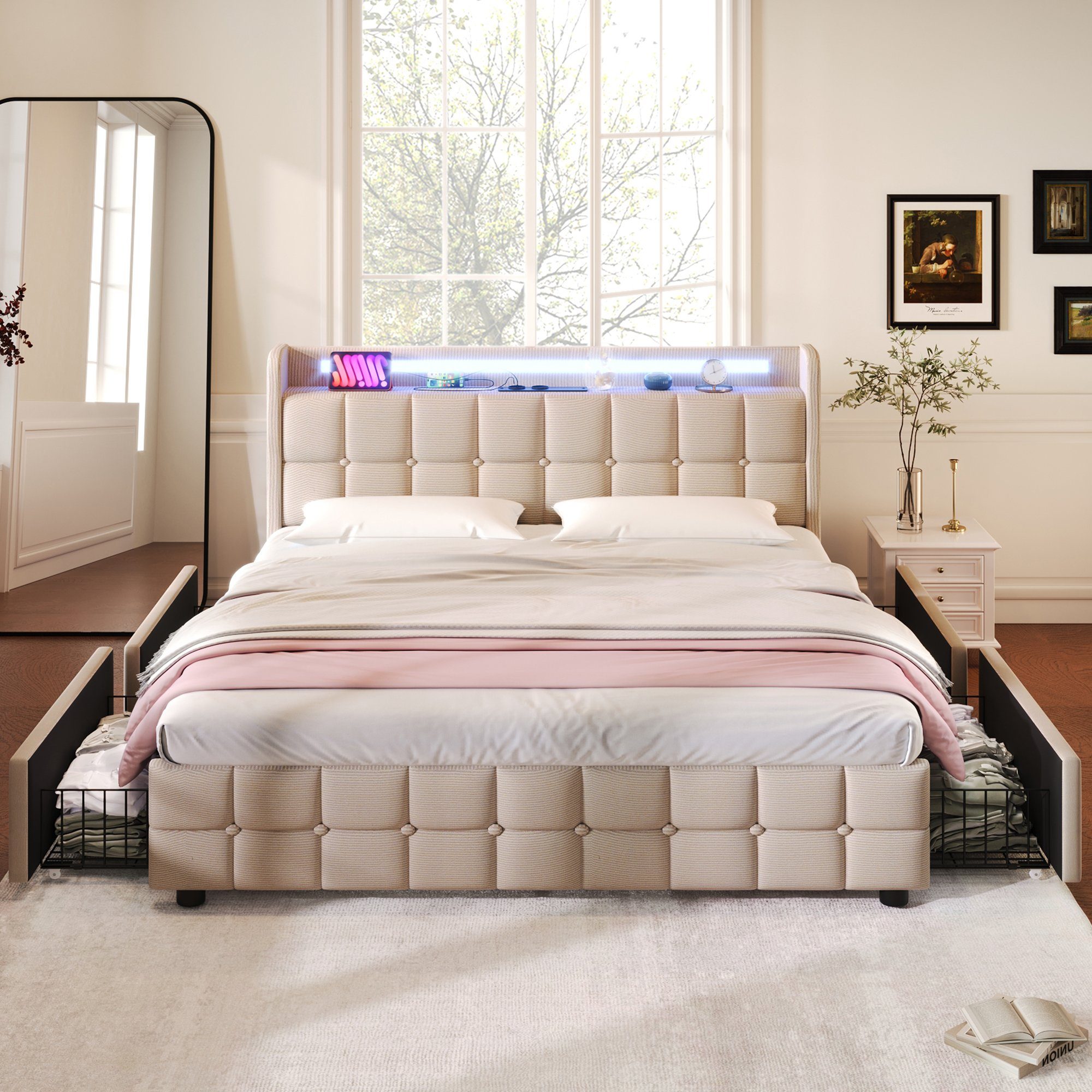 HAUSS SPOLE Polsterbett Polsterbett Doppelbett Funktionsbett günstig online kaufen
