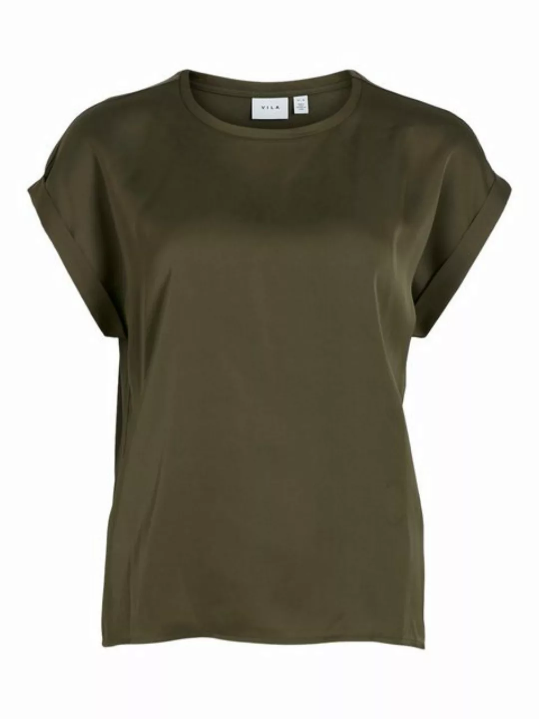 Vila Kurzarmshirt VIELLETTE S/S SATIN TOP - NOOS Satin Optik günstig online kaufen