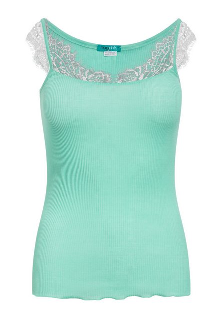 Tooche Longtop Lace Tank Top mit Spitzendetails günstig online kaufen