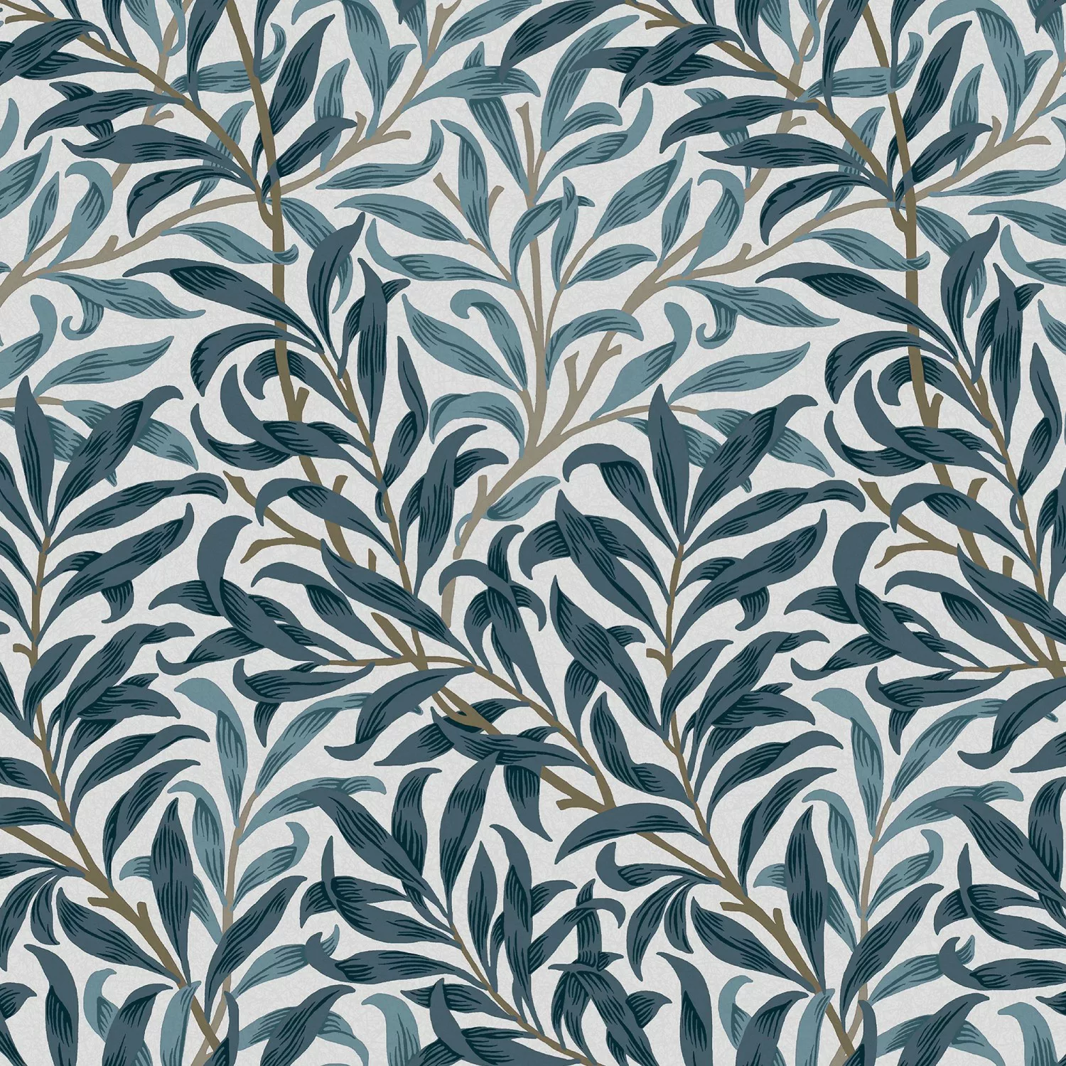 William Morris at Home Vliestapete Willow Bough 10 m x 52 cm Grau FSC® günstig online kaufen