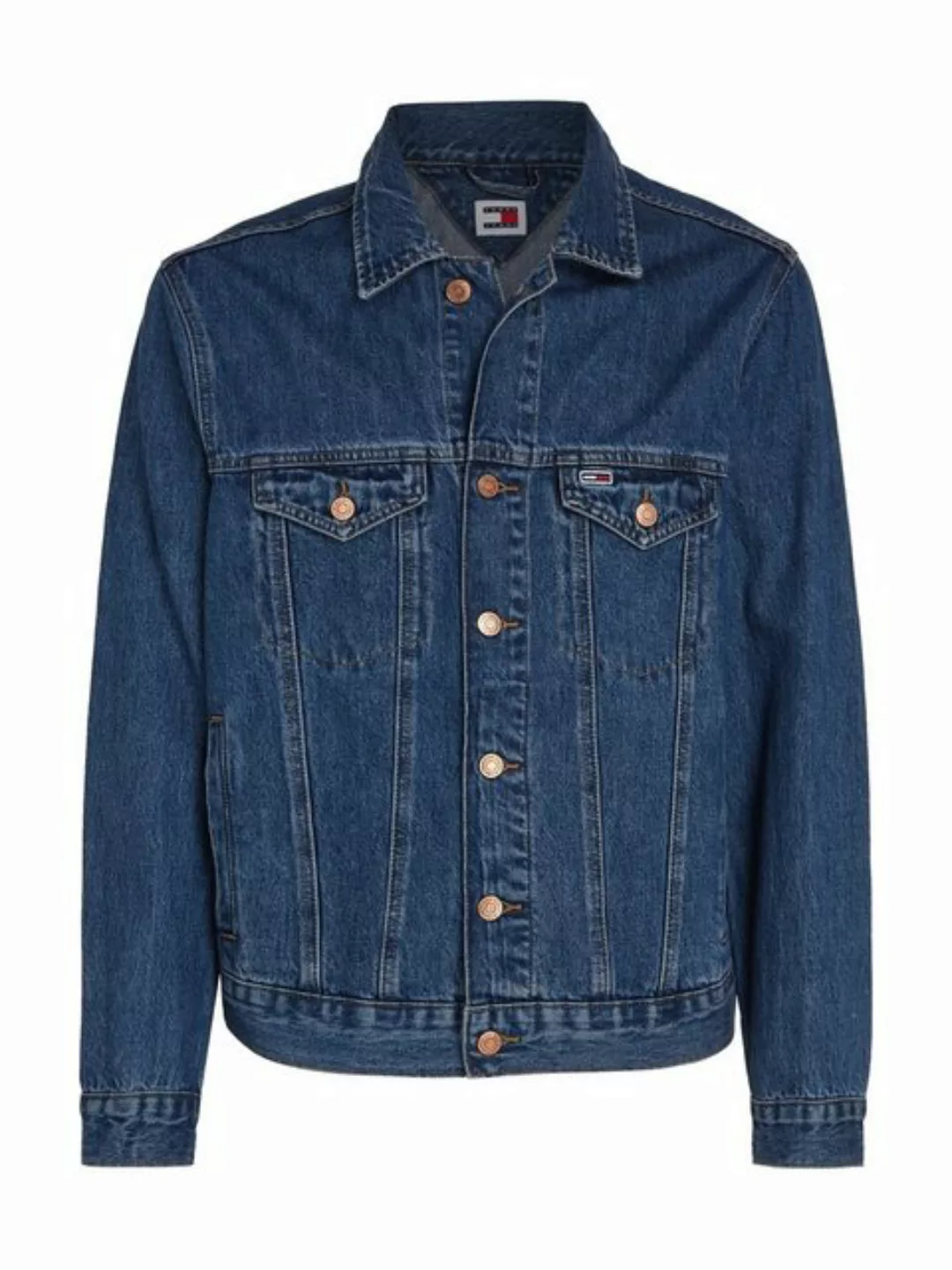 Tommy Jeans Jeansjacke RYAN RGLR TRCKR JCKT leichte Used-Effekte günstig online kaufen