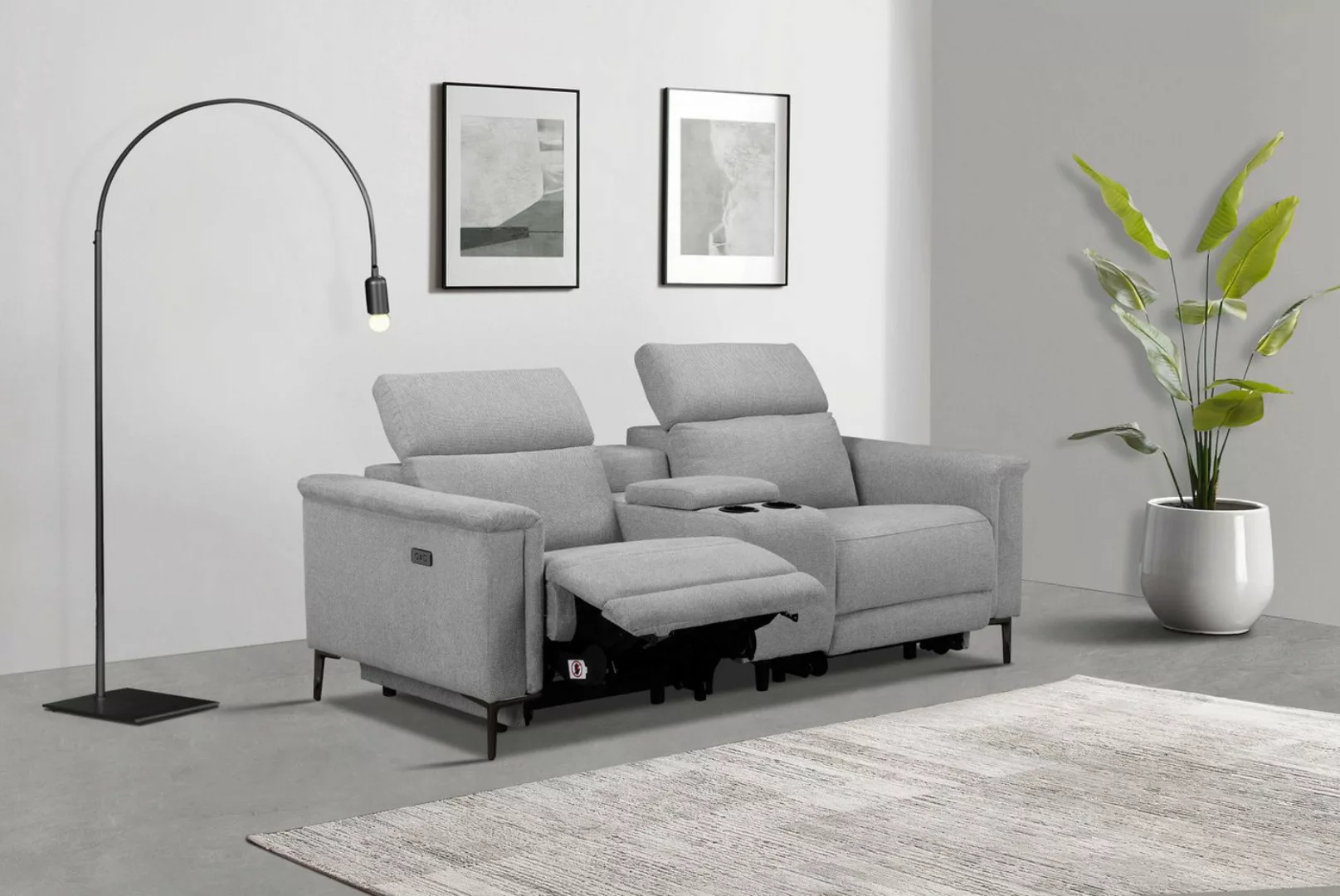 Places of Style 2-Sitzer Lund, 2er-Kinosofa, TV-Sessel, Multimedia-Sofa, m. günstig online kaufen