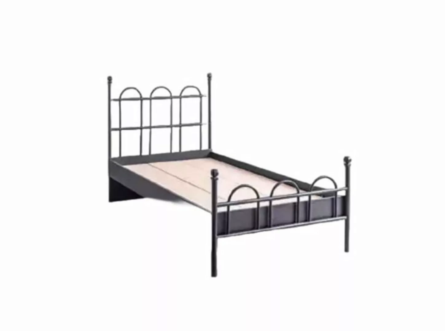 Xlmoebel Kinderbett Klassisches schwarzes Metallbett für Jugendzimmer (1-tl günstig online kaufen