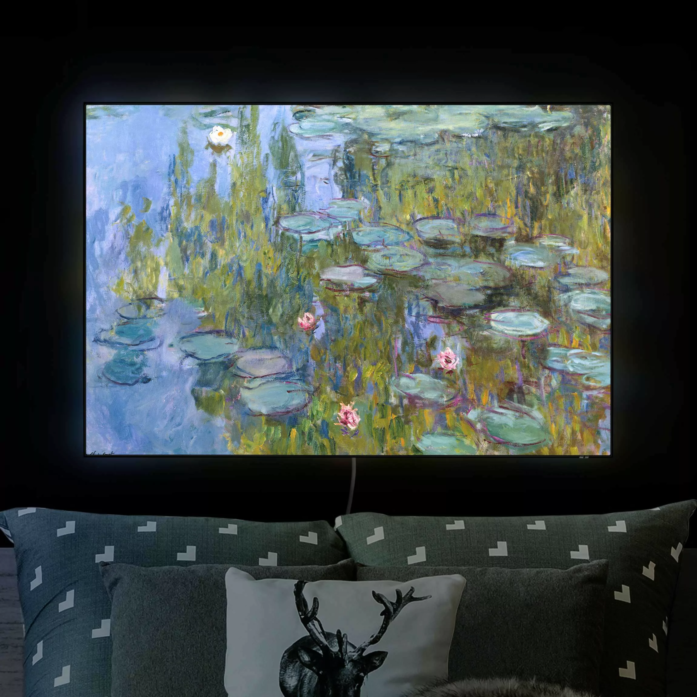 LED-Wechselbild Claude Monet - Seerosen (Nympheas) günstig online kaufen