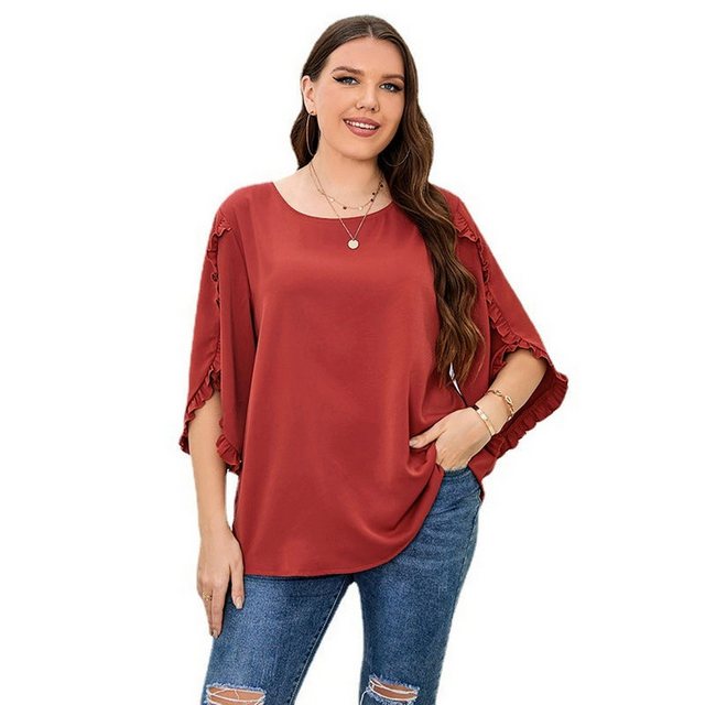 YRIIOMO T-Shirt Plus Größe Damen Hemd Lose Top T-Shirt günstig online kaufen