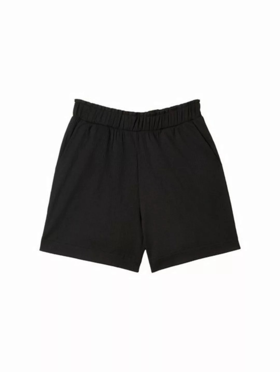TOM TAILOR Denim Stoffhose easy structured shorts, deep black günstig online kaufen