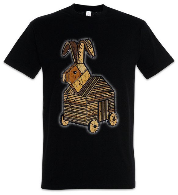 Urban Backwoods Print-Shirt Trojan Rabbit Herren T-Shirt Monty Fun Knights günstig online kaufen