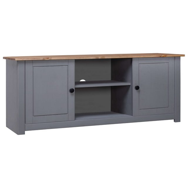 vidaXL TV-Schrank TV-Schrank Grau 120x40x50 cm Massivholz Panama-Kiefer Low günstig online kaufen