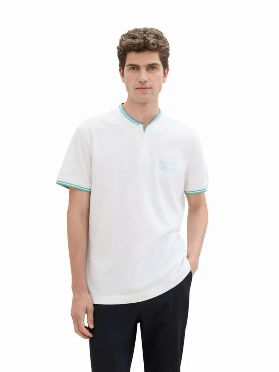 TOM TAILOR Poloshirt mit Print günstig online kaufen