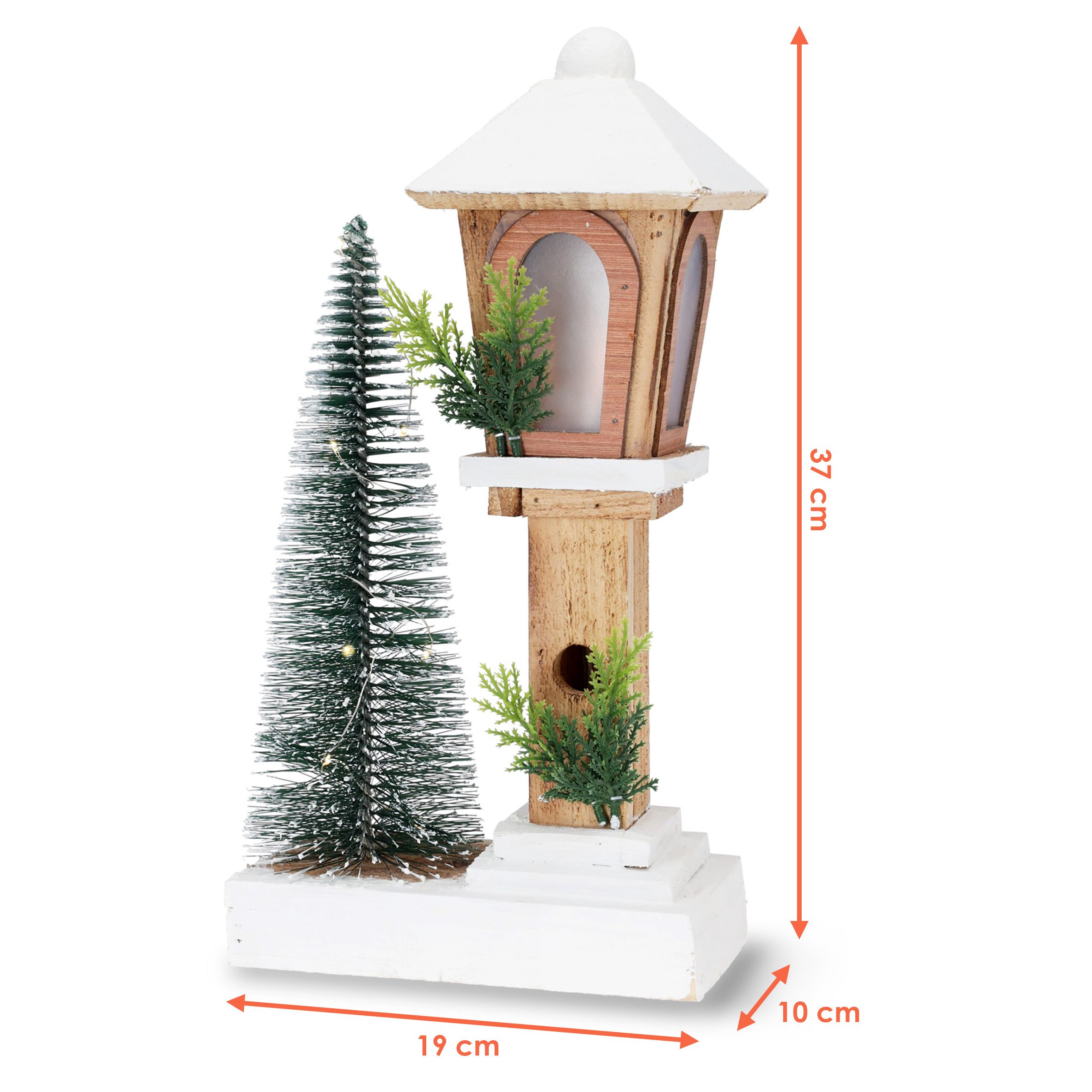 Spetebo LED Laterne aus Holz warm günstig online kaufen