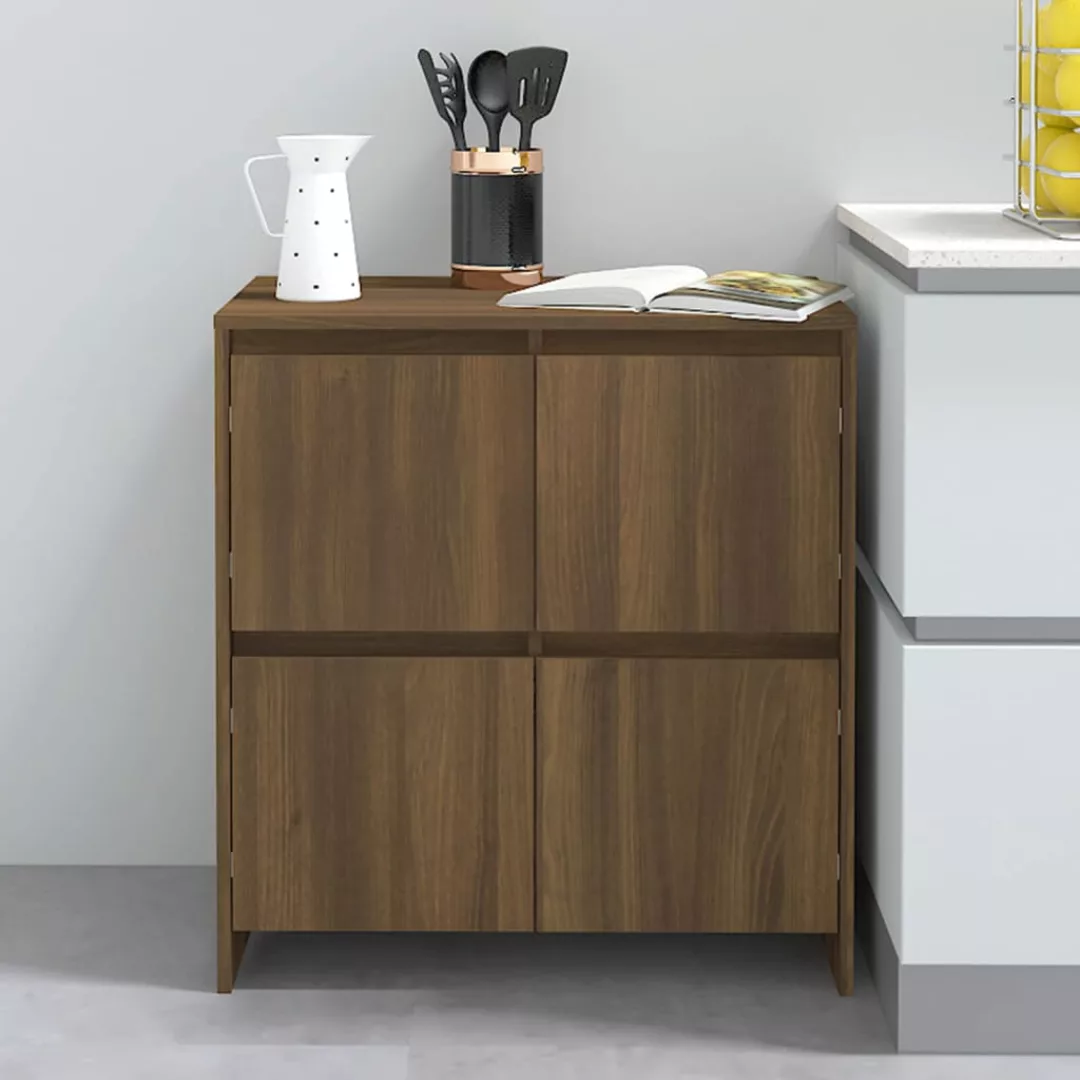 Sideboard Braun Eichen-optik 70x41x75 Cm Spanplatte günstig online kaufen