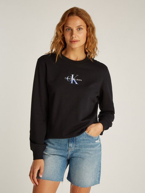 Calvin Klein Jeans Sweatshirt GRADIENT MONOLOGO CREWNECK mit Logo günstig online kaufen