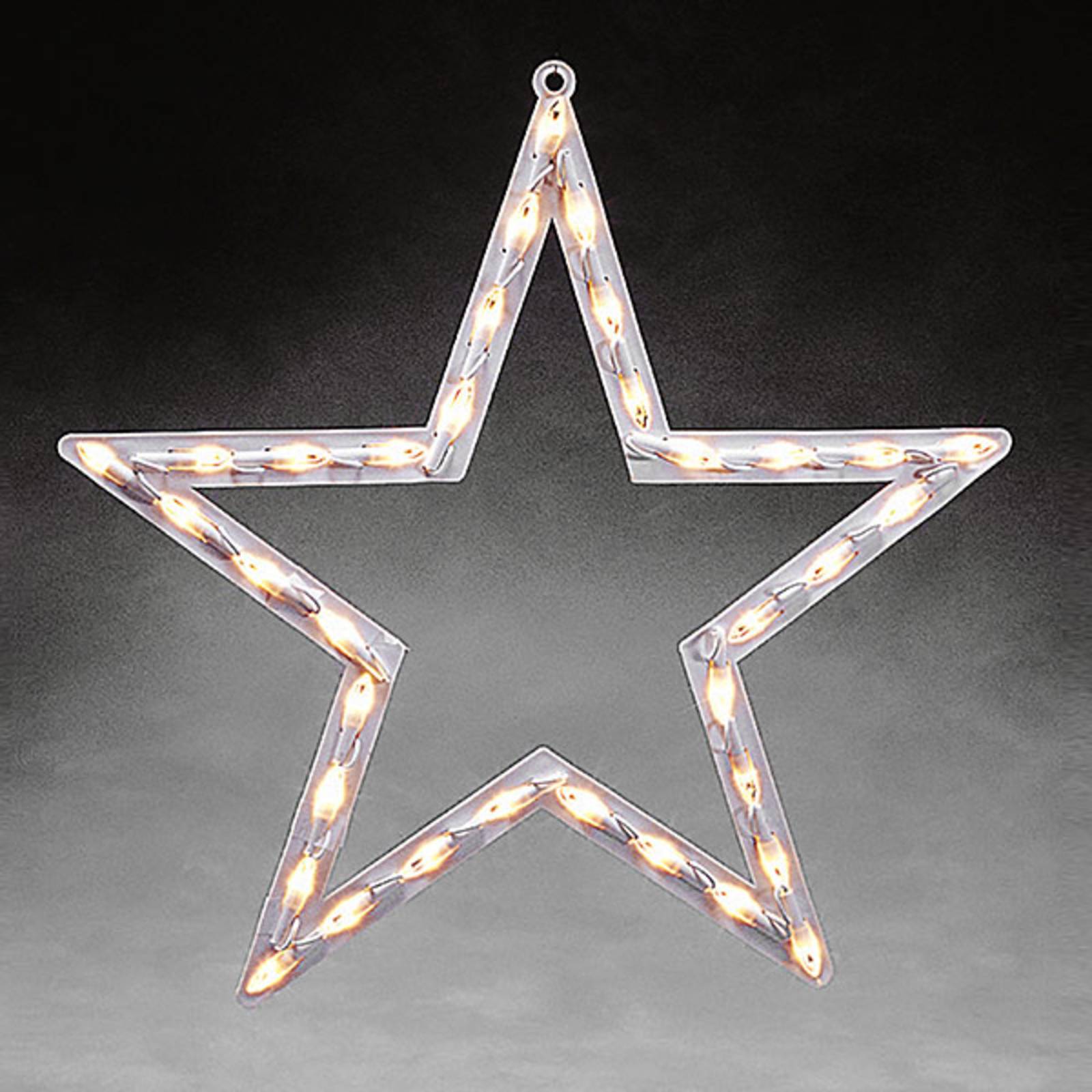 LED Deko Fensterbild Stern in Weiß in Weiß 35x 0,06W 105lm günstig online kaufen