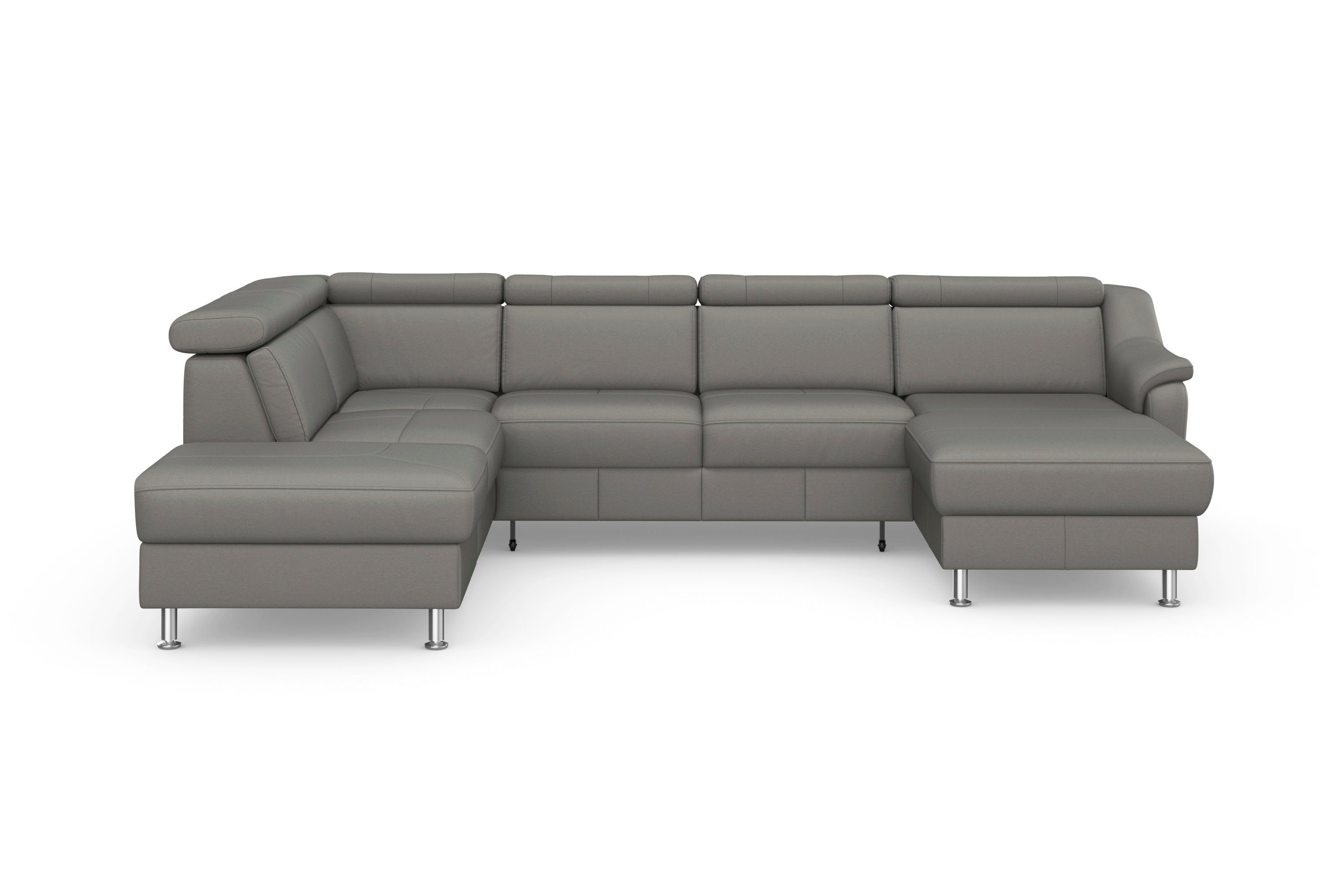 sit&more Wohnlandschaft "Freetown U-Form", Kopfteilverstellung und Federker günstig online kaufen