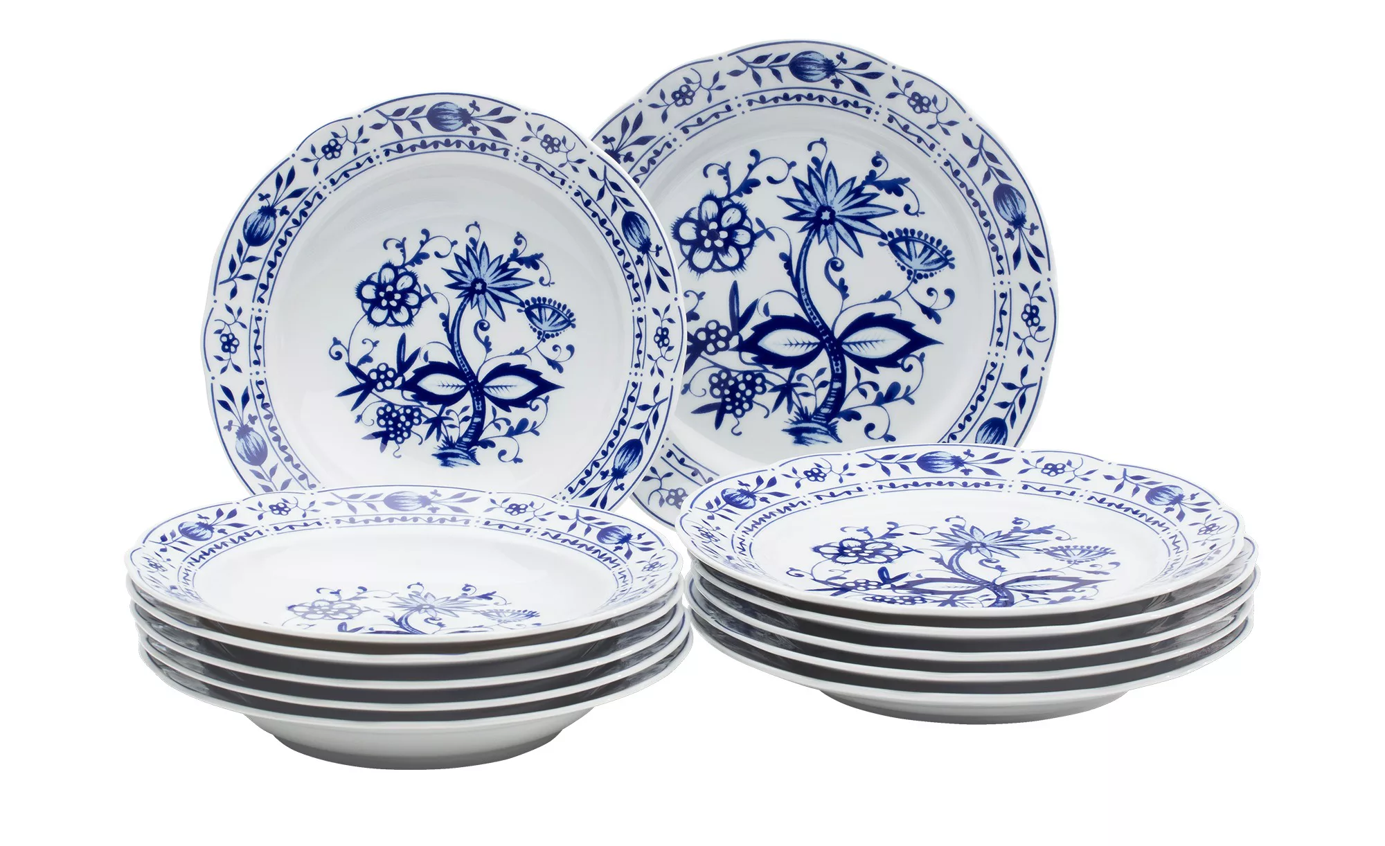 Kahla Tafelservice, 12-teilig  Rosella - blau - Porzellan - Sconto günstig online kaufen