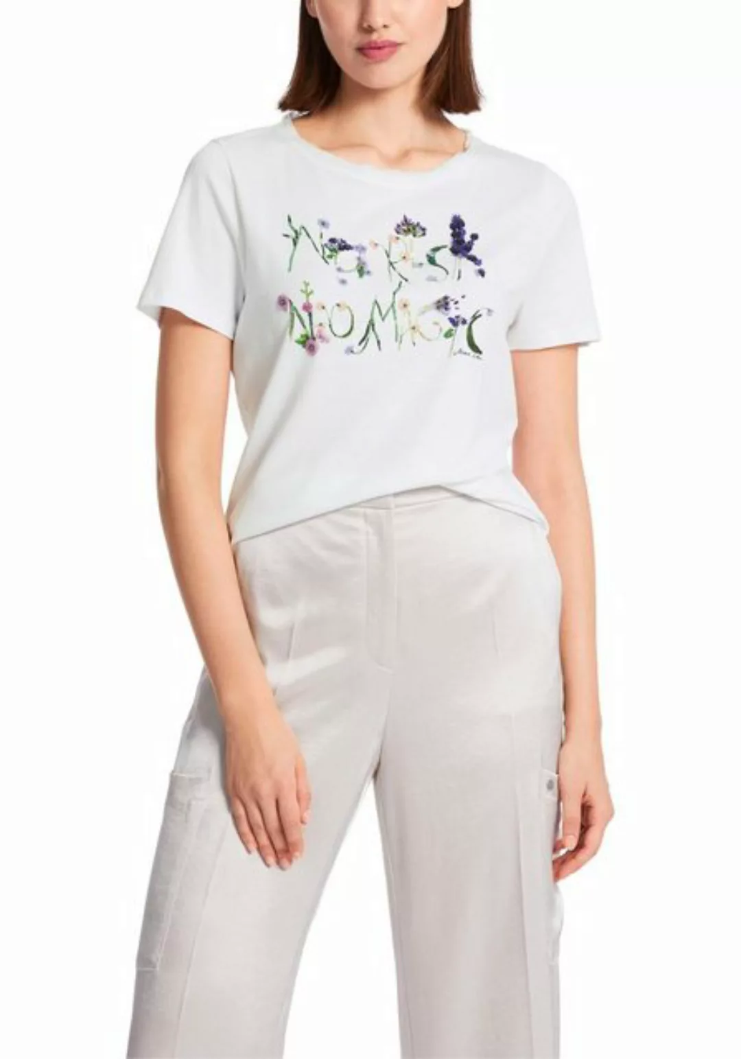 Marc Cain T-Shirt "Collection Swan Opera" Premium Damenmode mit bunter Stic günstig online kaufen