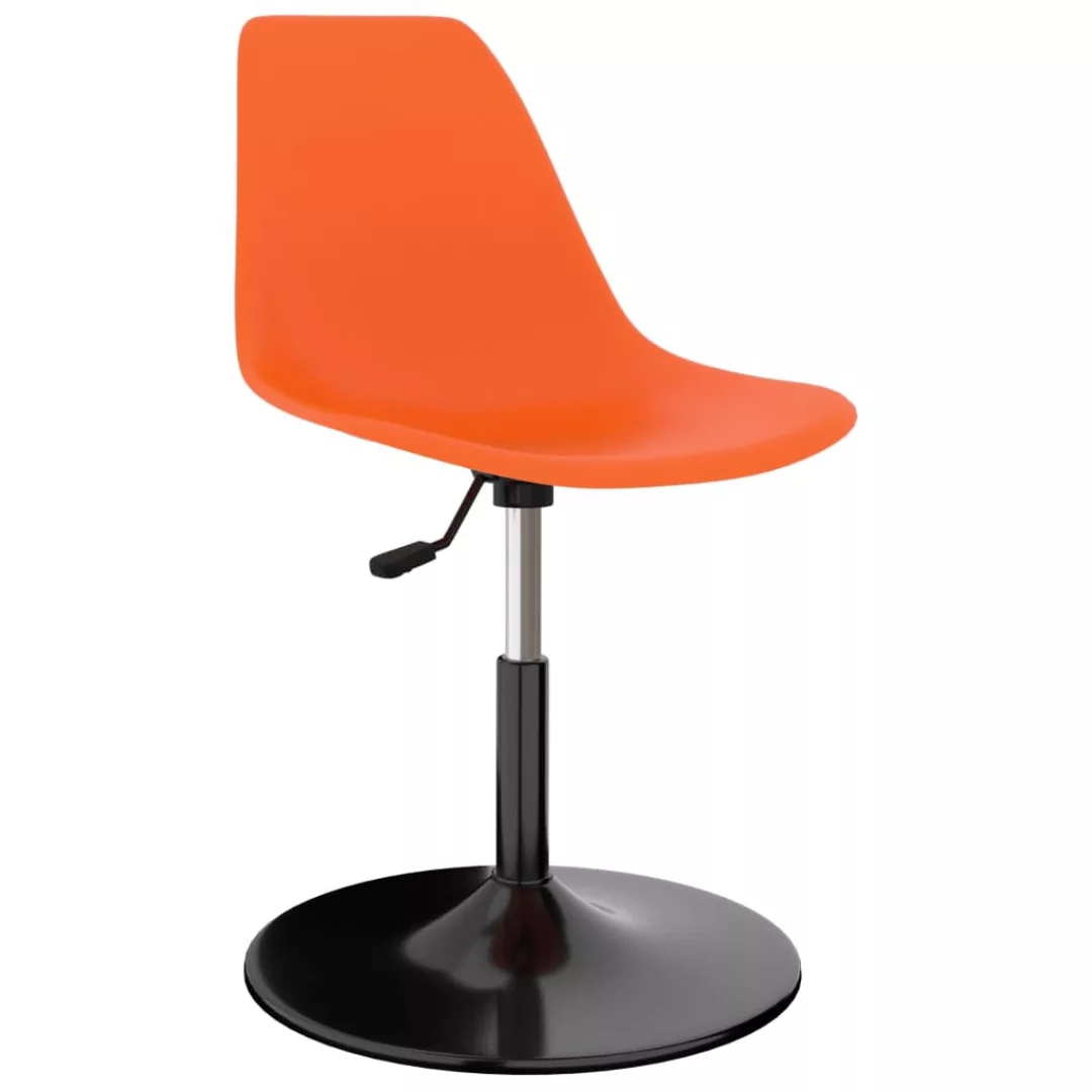 Drehbare Esszimmerstühle 2 Stk. Orange Pp günstig online kaufen