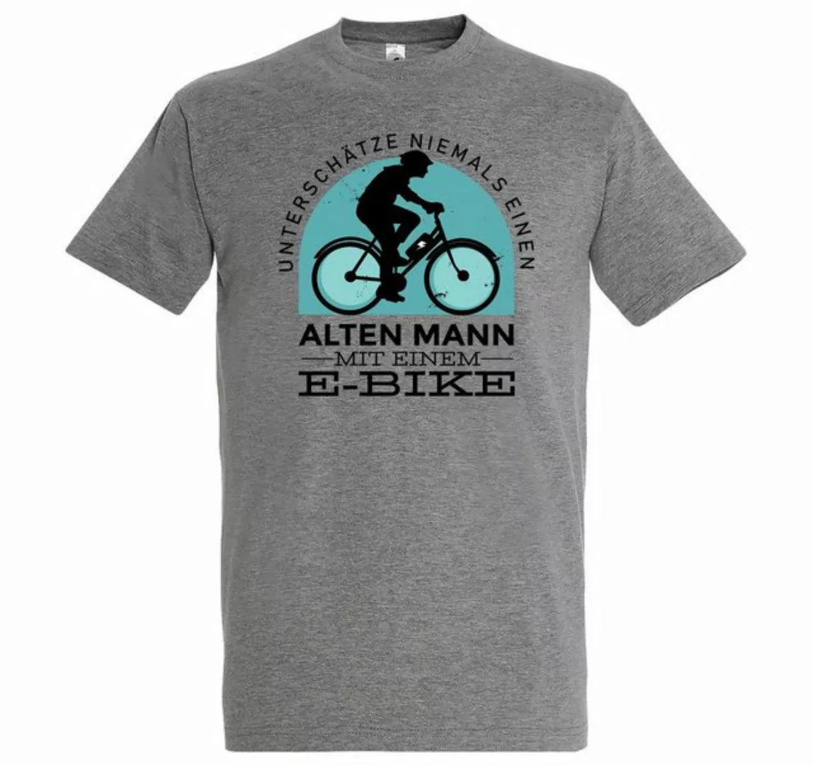 Youth Designz T-Shirt Alter Mann mit E-Bike Herren Shirt mit lustigem Fahrr günstig online kaufen