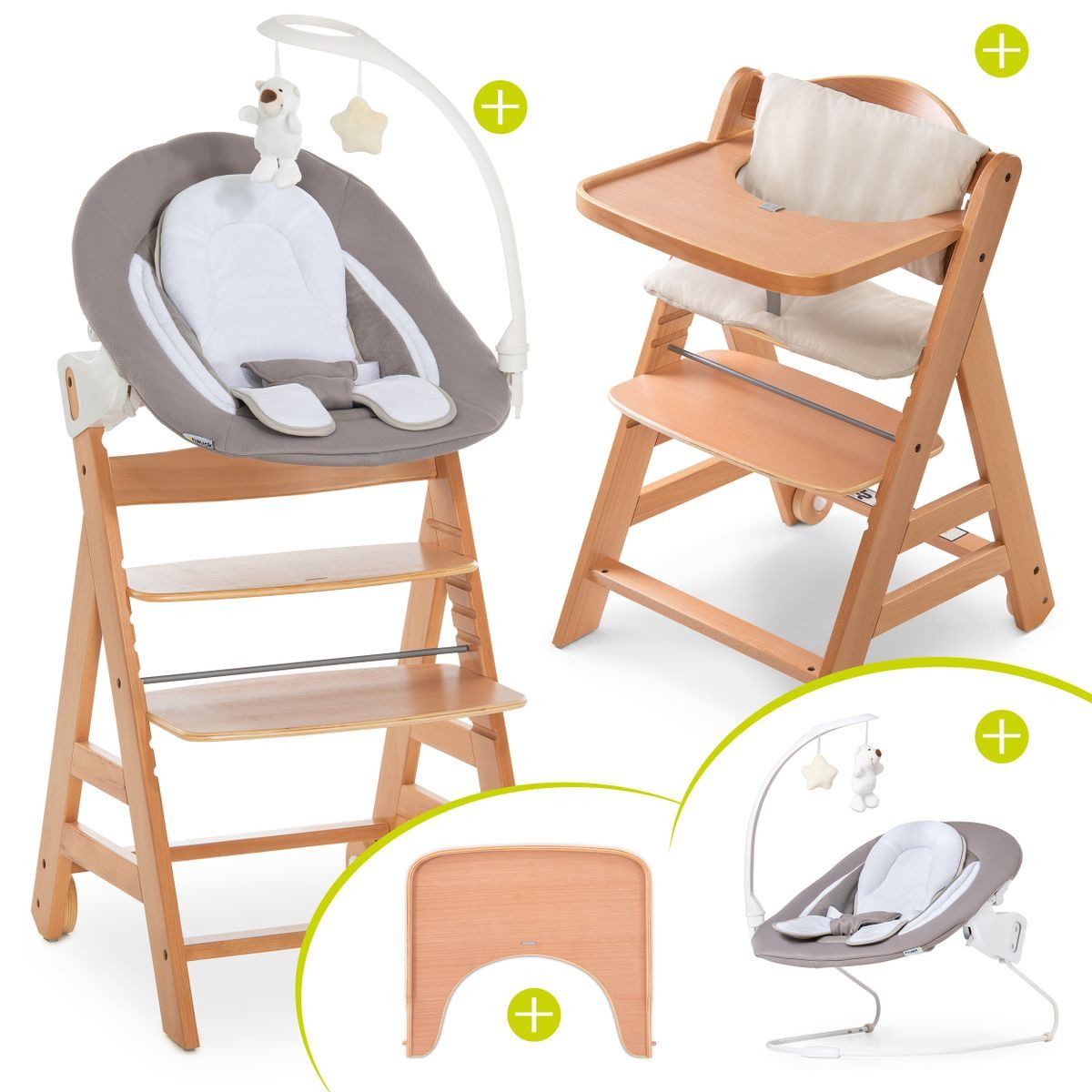 Hauck Hochstuhl Alpha Plus Move Natur günstig online kaufen