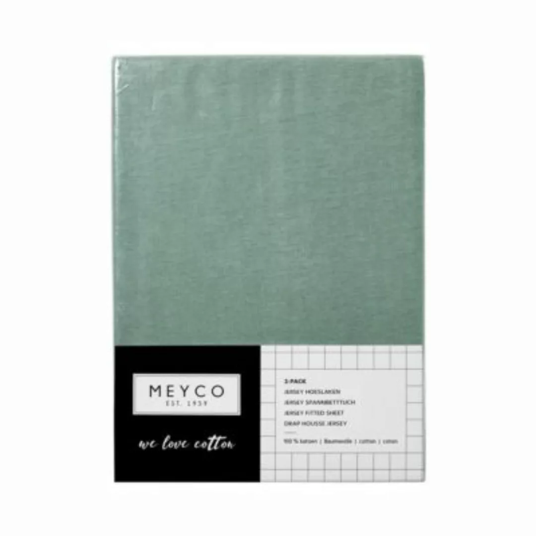 Meyco Baby 2er-Pack Jersey-Spannbetttücher 60x120 cm grün Gr. one size günstig online kaufen