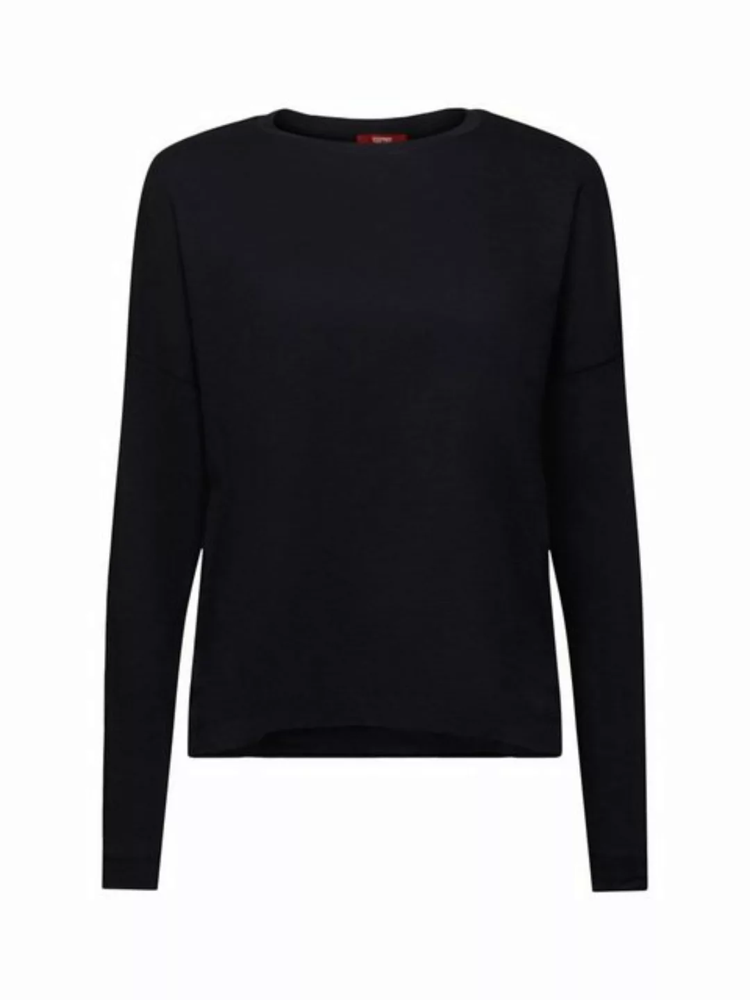Esprit Langarmshirt Basic-Longsleeve aus Jersey (1-tlg) günstig online kaufen