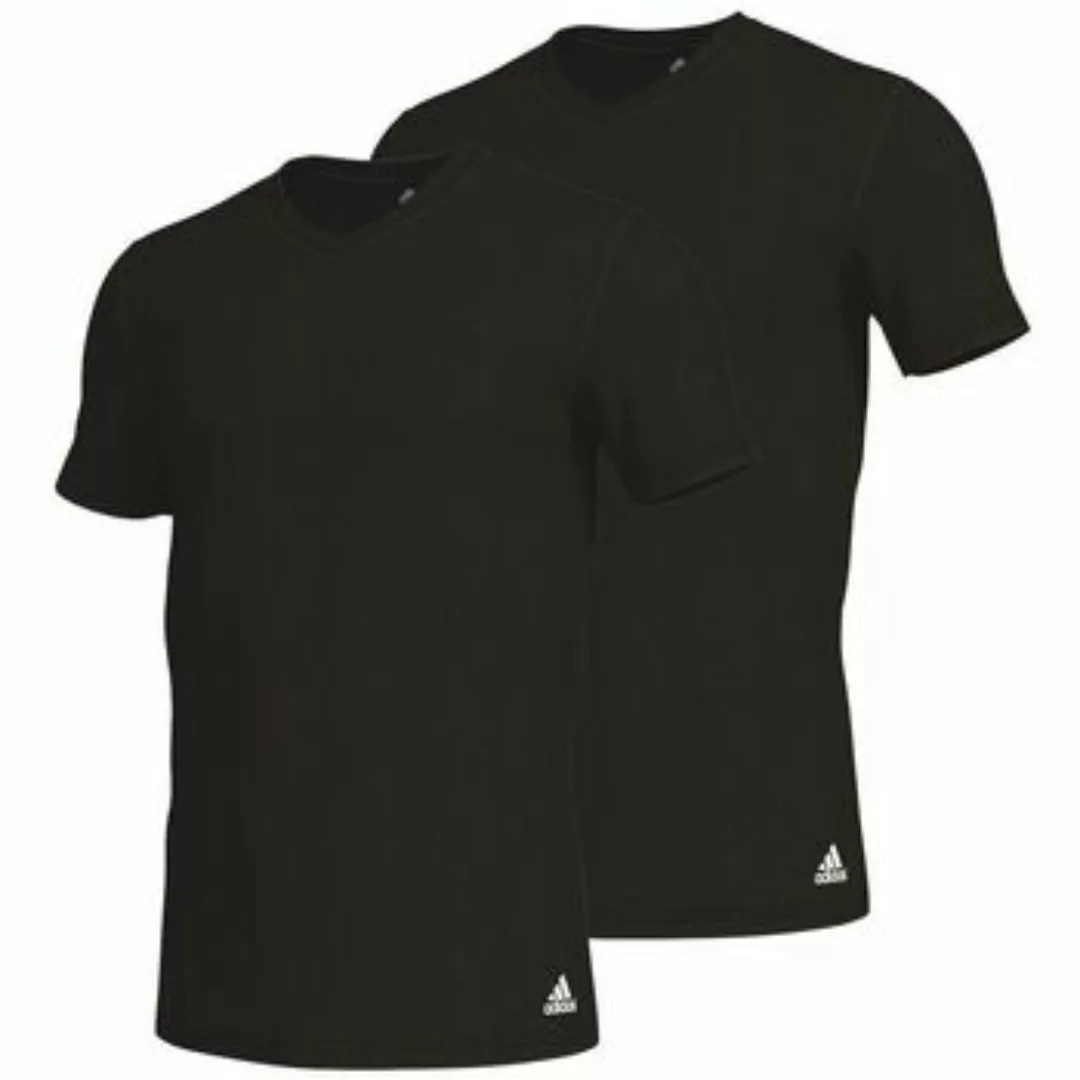 adidas  T-Shirt T-Shirt Kurzarmshirt mit V-Ausschnitt 2er Pack günstig online kaufen