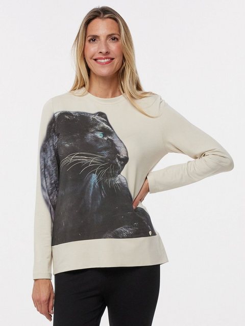 MONACO blue WEEKEND Sweatshirt Langarmbluse figurumspielend mit Wild Cat Pr günstig online kaufen