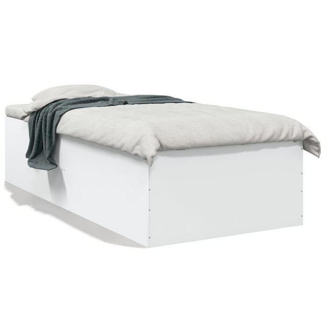 vidaXL Bett Bettgestell Weiß 100x200 cm Holzwerkstoff günstig online kaufen