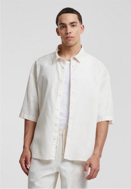 URBAN CLASSICS Outdoorhemd Boxy Cotton Linen Shirt Herren Kurzarm Hemd günstig online kaufen