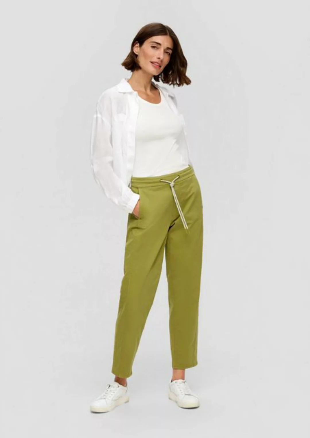 s.Oliver 7/8-Hose Relaxed: Jogg Pants aus Baumwollstretch Ziernaht günstig online kaufen