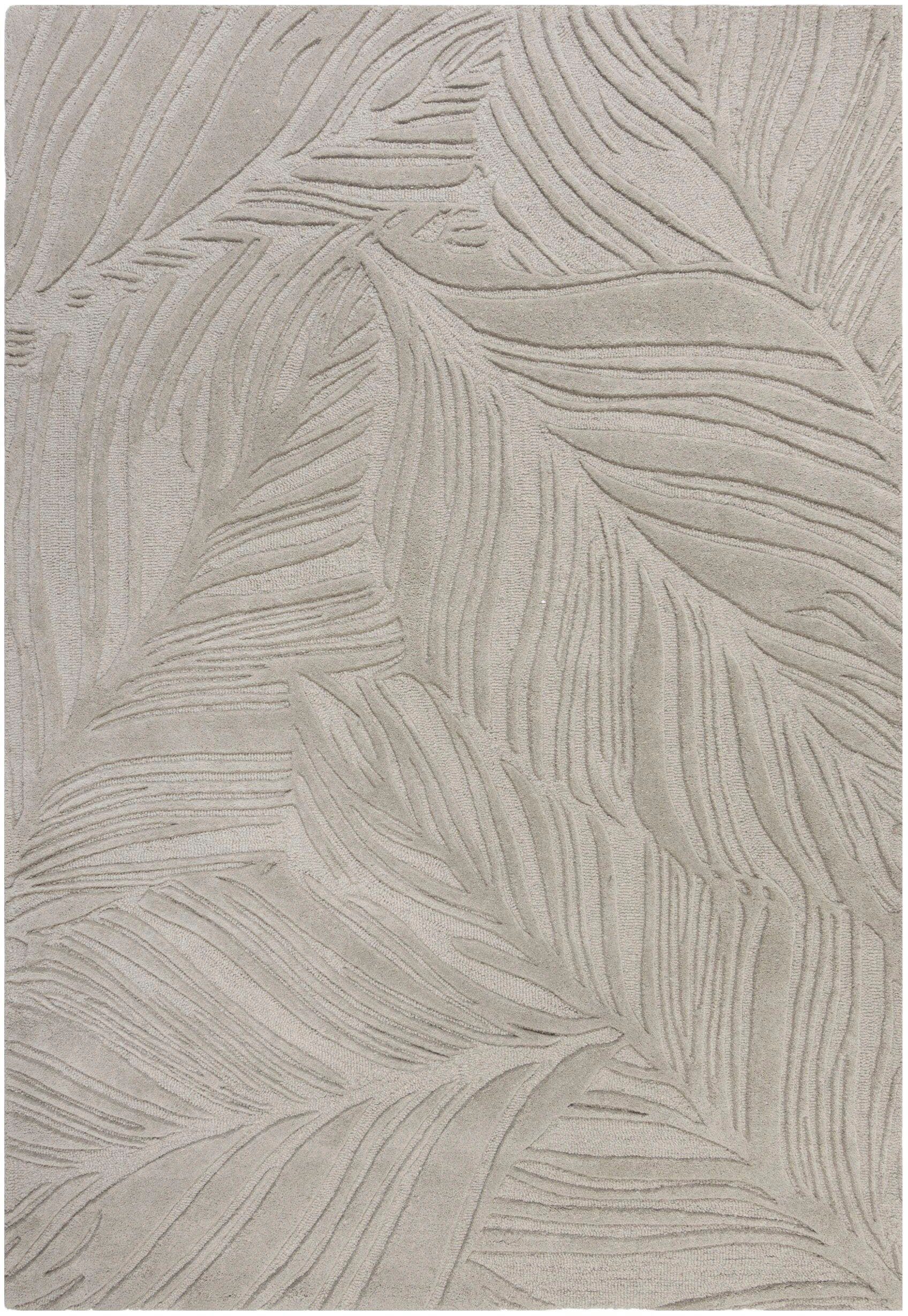 FLAIR RUGS Wollteppich »LINO LEAF«, rechteckig, 10 mm Höhe, Hoch-Tief Effek günstig online kaufen