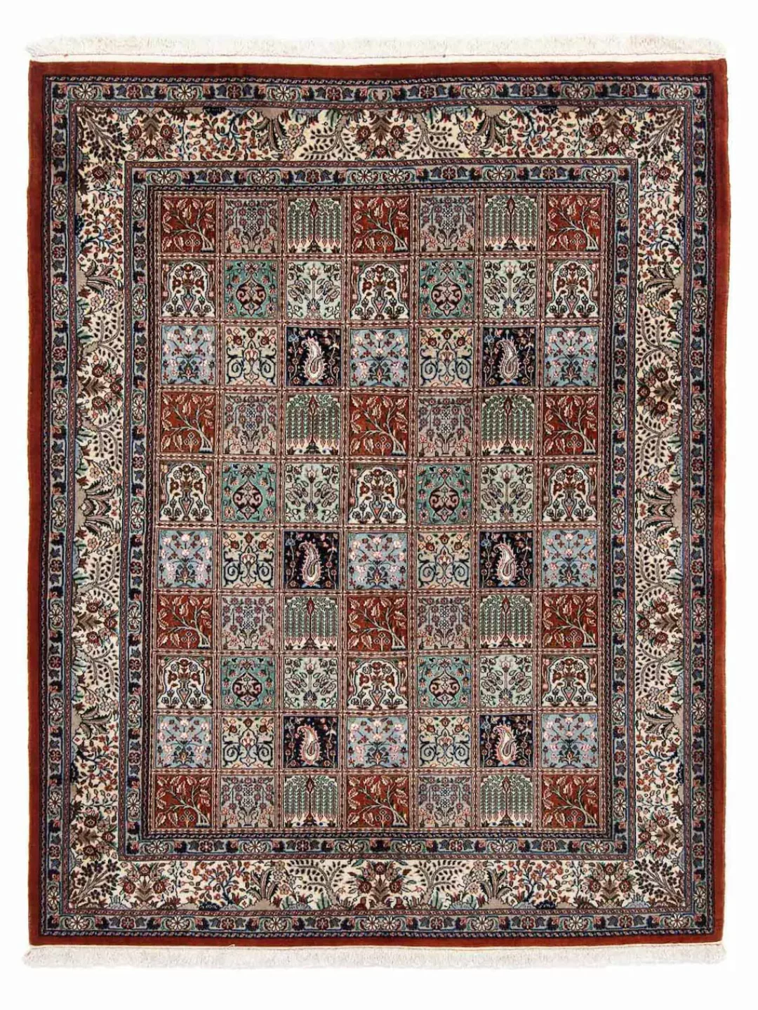 morgenland Wollteppich »Moud Felder 230 x 179 cm«, rechteckig, 10 mm Höhe, günstig online kaufen