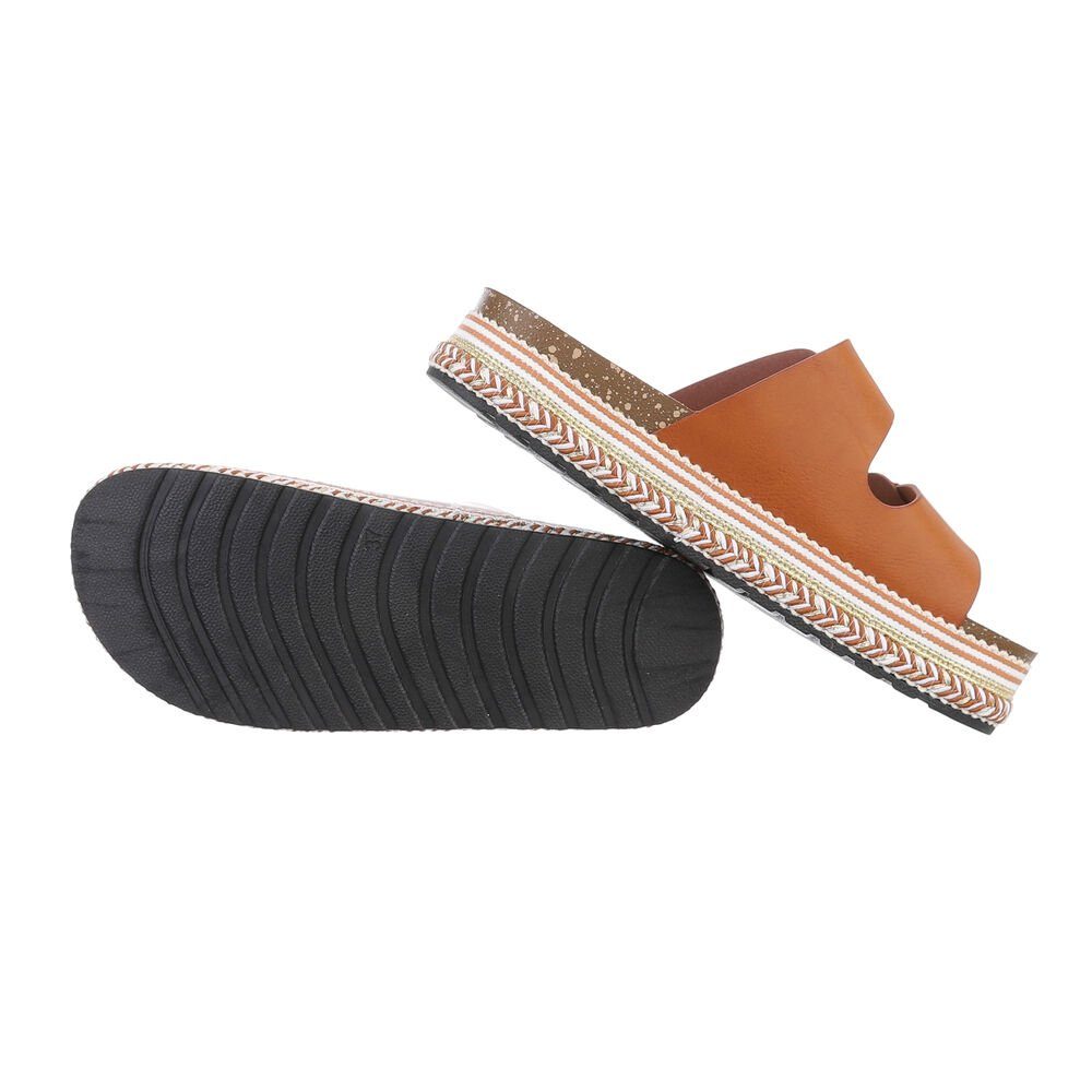 Ital-Design Damen Mules Freizeit Plateausandaletten Flach günstig online kaufen