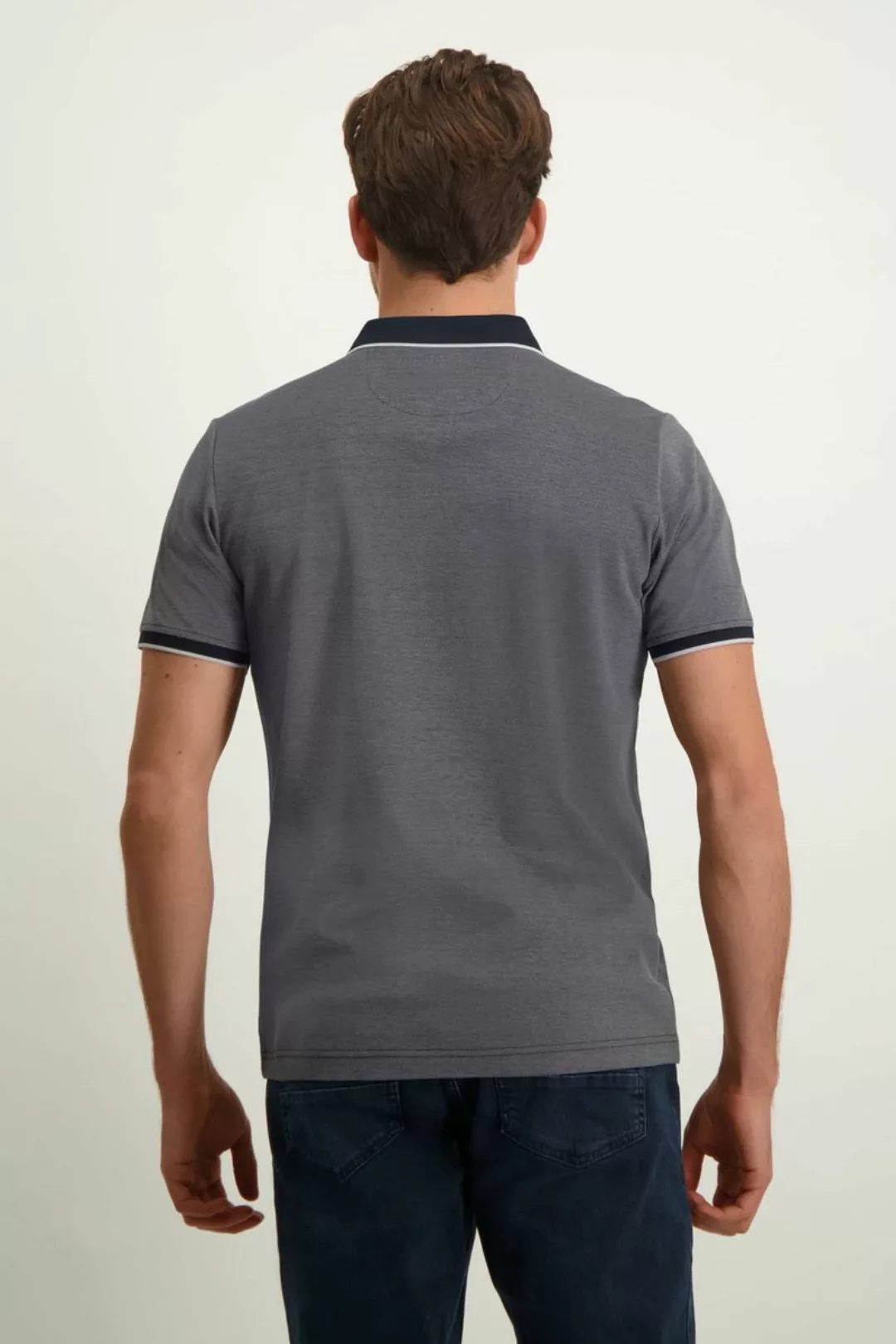 State Of Art Poloshirt Piqué Dunkelblau - Größe M günstig online kaufen