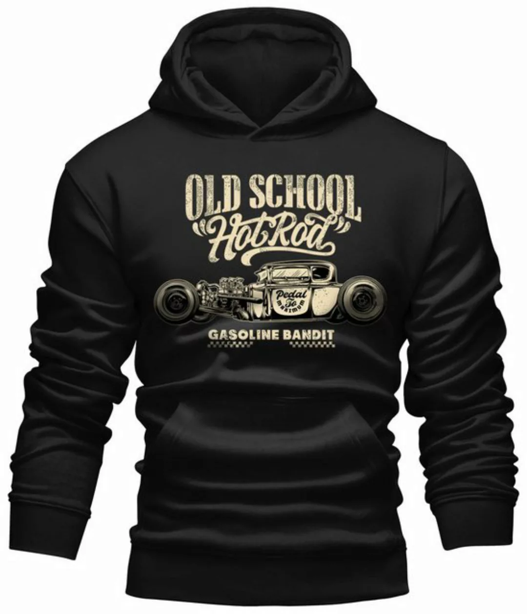 GASOLINE BANDIT® Kapuzensweatshirt für Rockabilly Fans: Hot Rod Old School günstig online kaufen