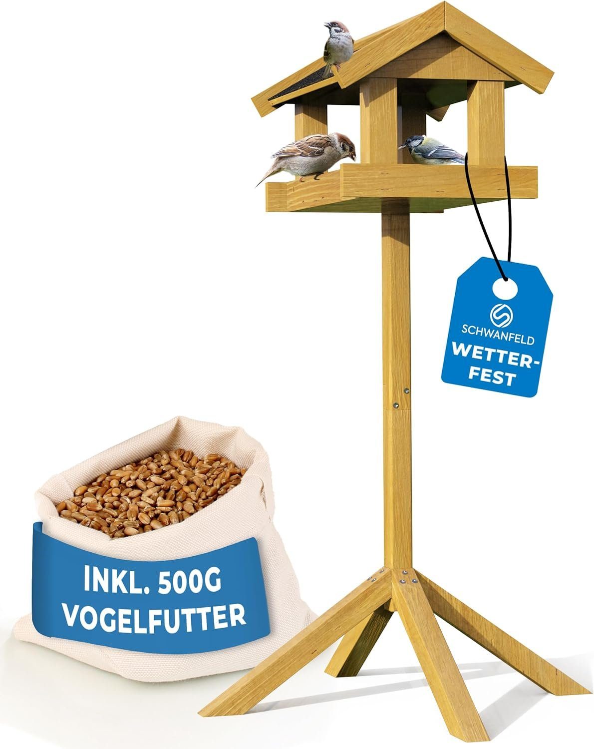 Schwanfeld Vogelhaus mit Ständer wetterfest [FÜR günstig online kaufen