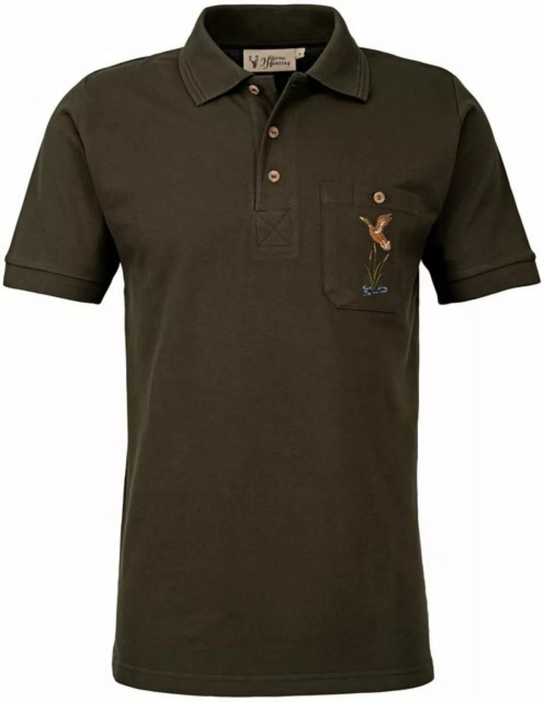 Hubertus® Hunting Poloshirt Polo-Shirt mit Motiv Jagdshirt von Oefele Jagd günstig online kaufen