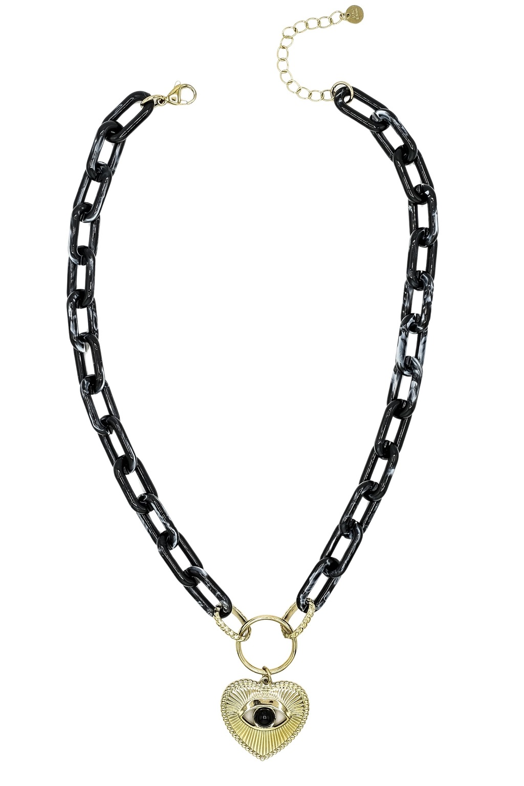 COLLEZIONE ALESSANDRO Kette mit Anhänger "Golden Eye", Kurze Gliederkette m günstig online kaufen