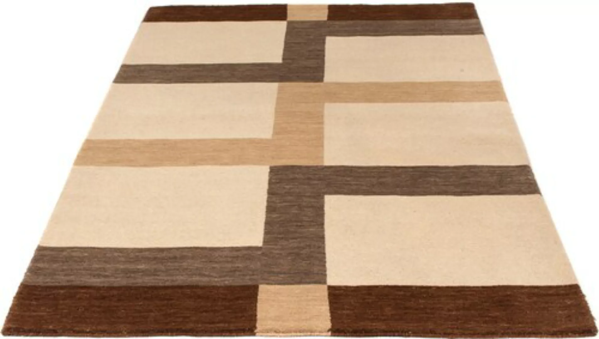 morgenland Wollteppich »Gabbeh - Loribaft Softy - 177 x 120 cm - beige«, re günstig online kaufen