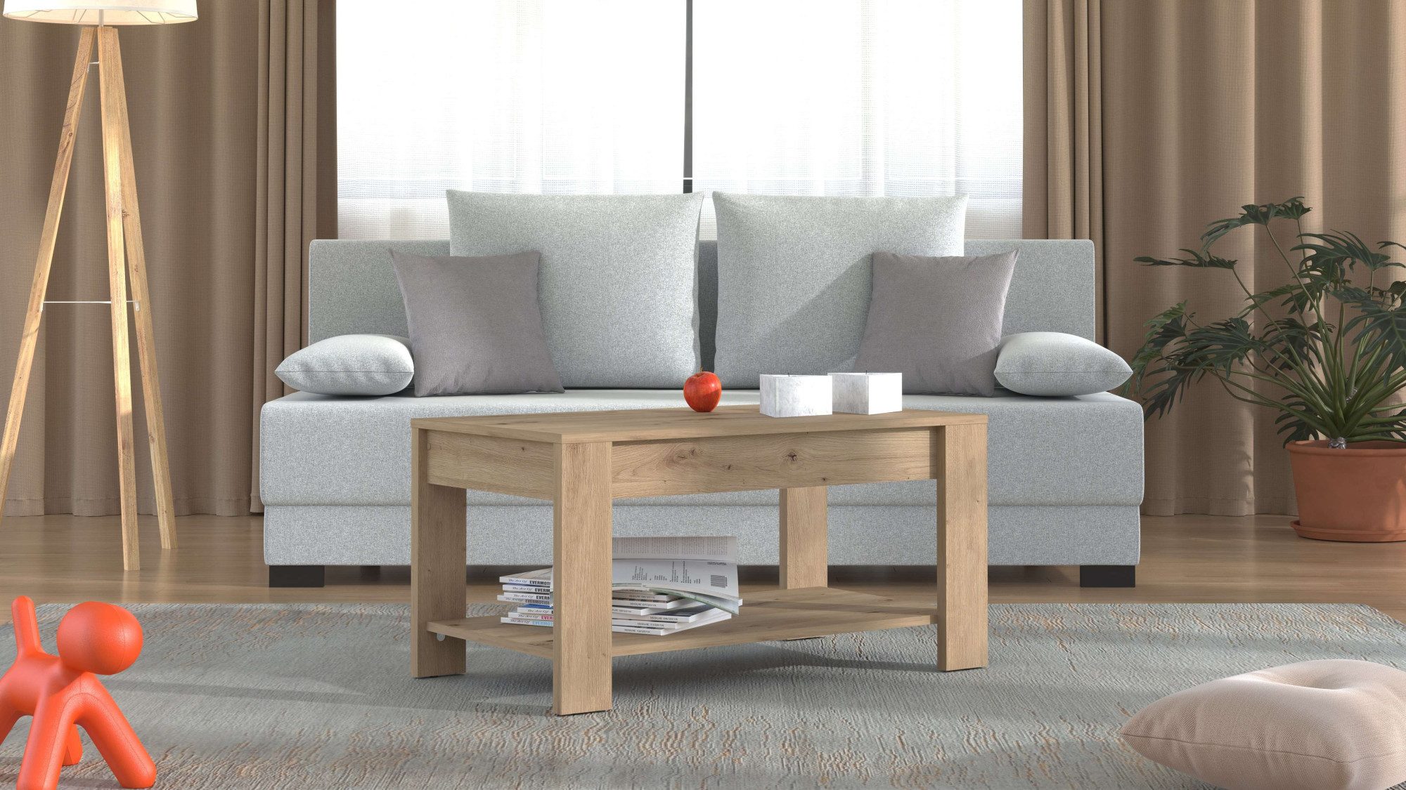 Home affaire Couchtisch "Clent Kaffeetisch, 90 cm, in trendigen Farben, mod günstig online kaufen